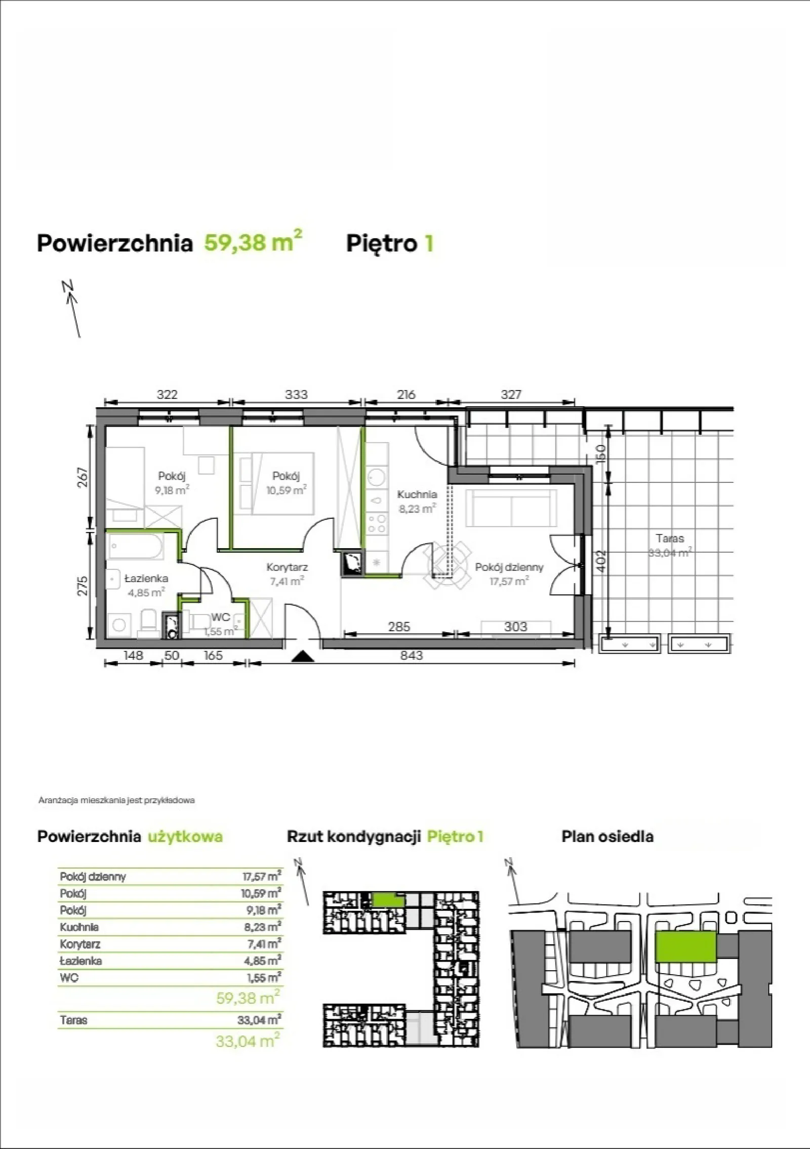 Floor plan: Apartment no. D1/01/06