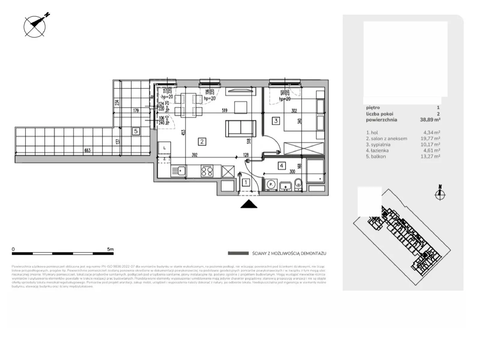 Floor plan: Apartment no. MA003