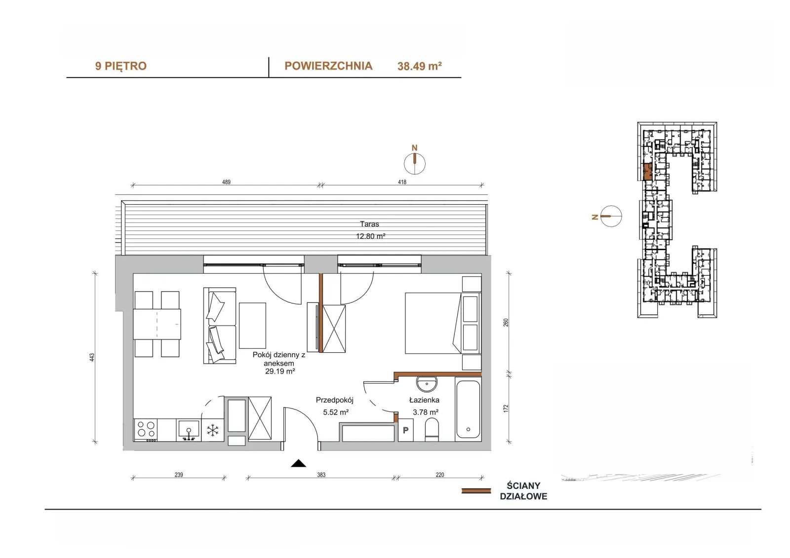 Floor plan: Apartment no. D/904