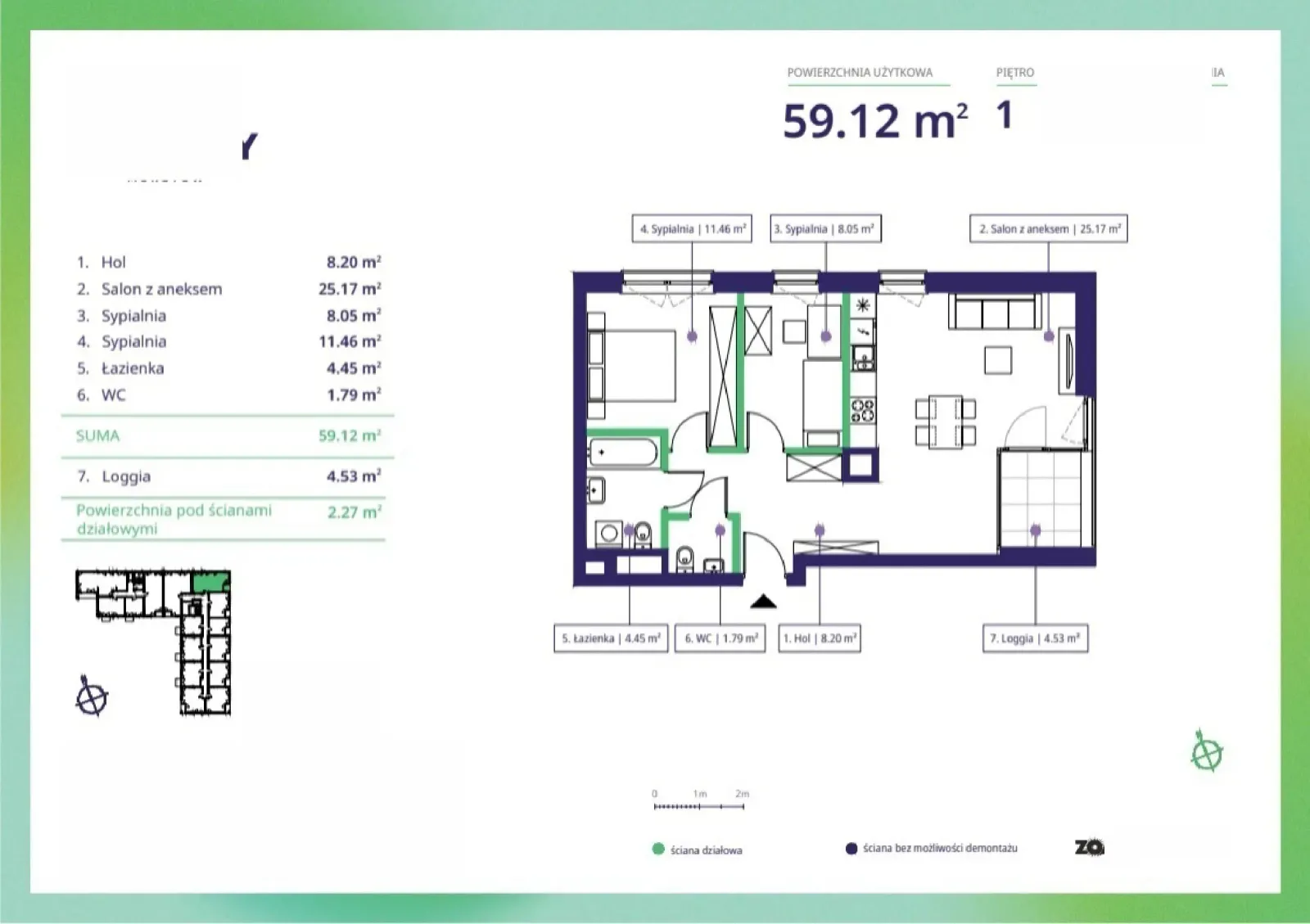 Floor plan: Apartment no. 30