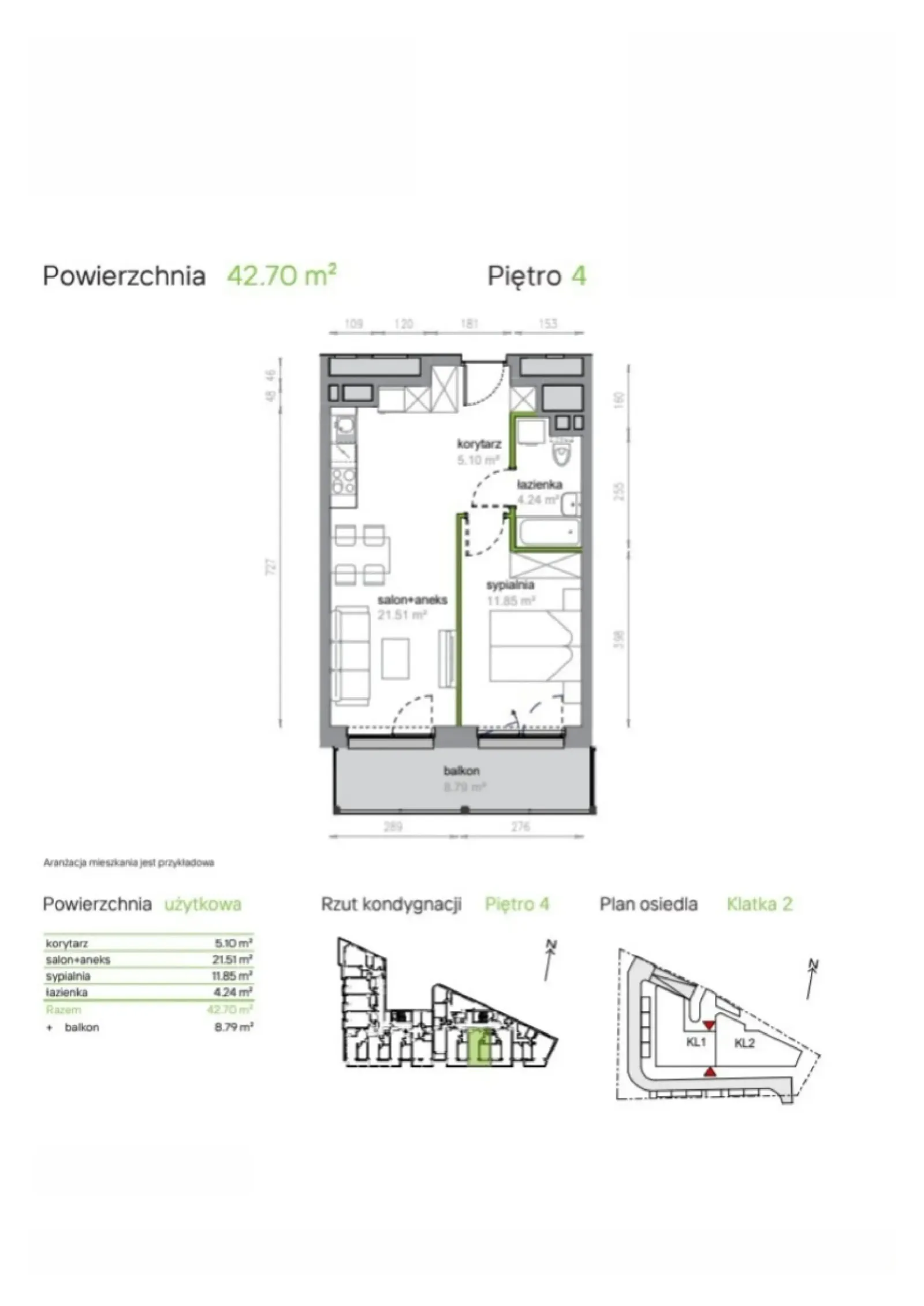Floor plan: Apartment no. K2/4/18