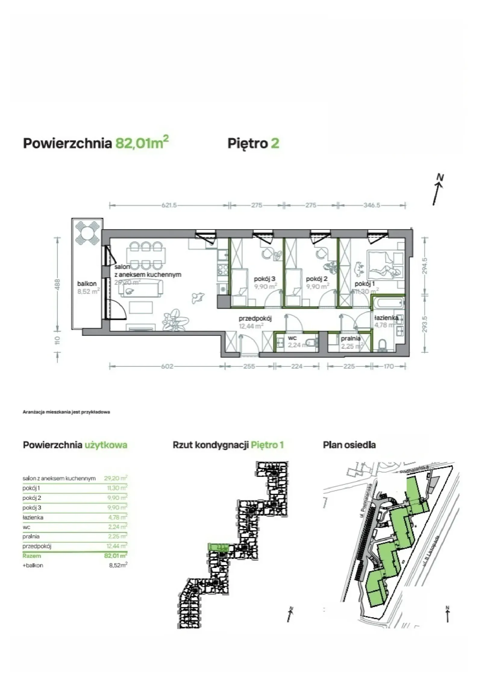Floor plan: Apartment no. B/KL5/2/01