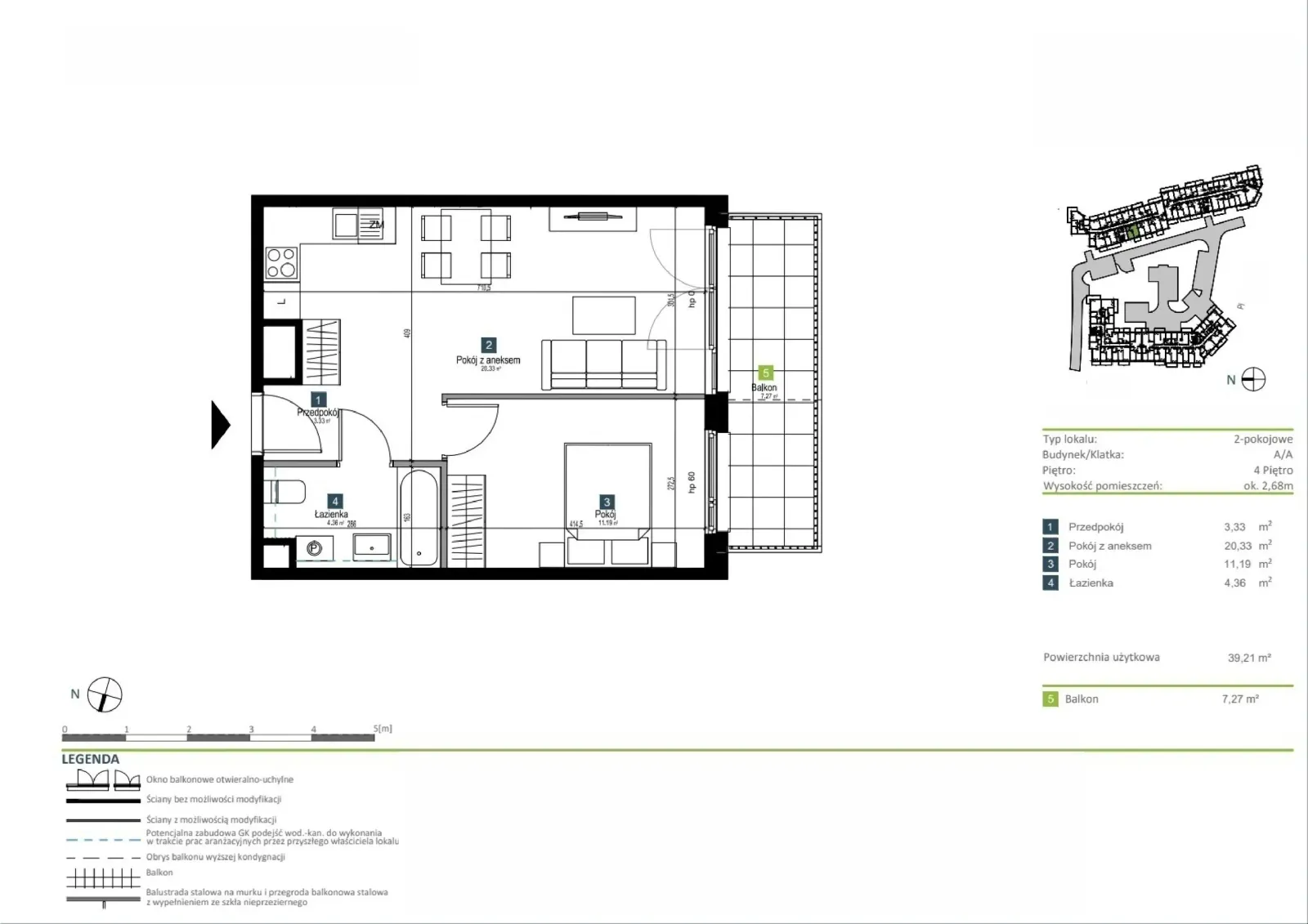Floor plan: Apartment no. AA0412