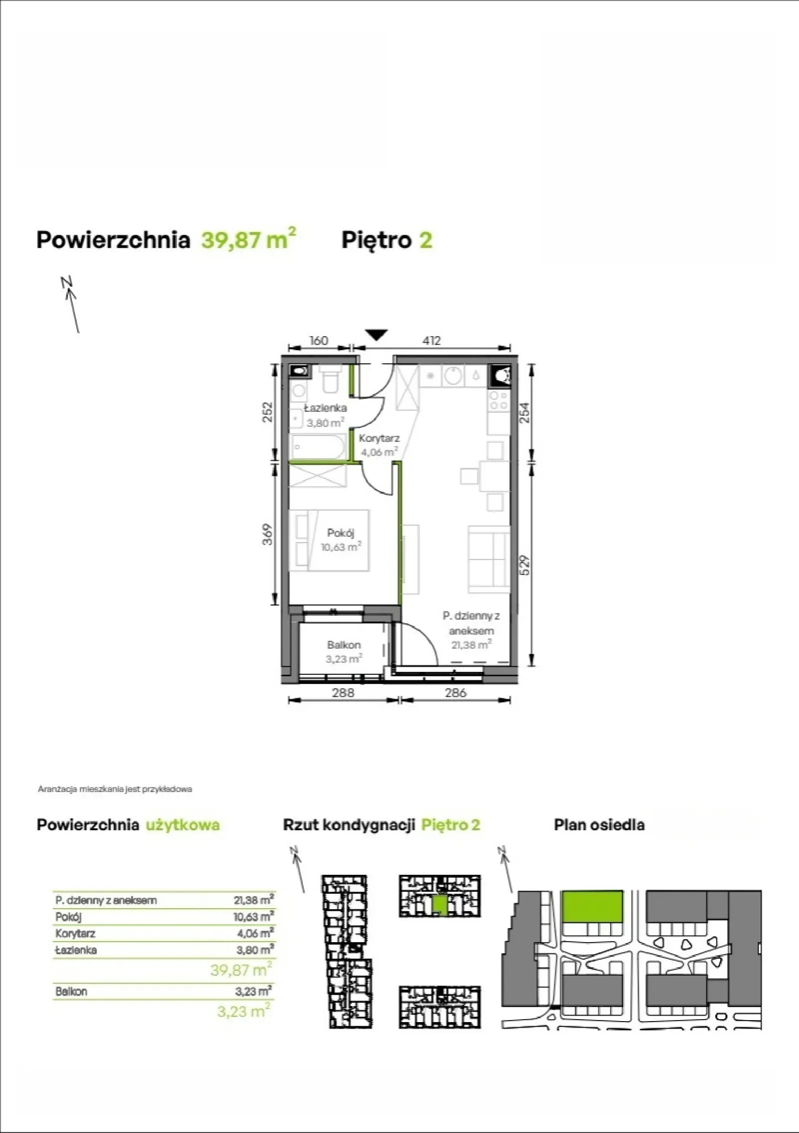 Floor plan: Apartment no. C2/02/16