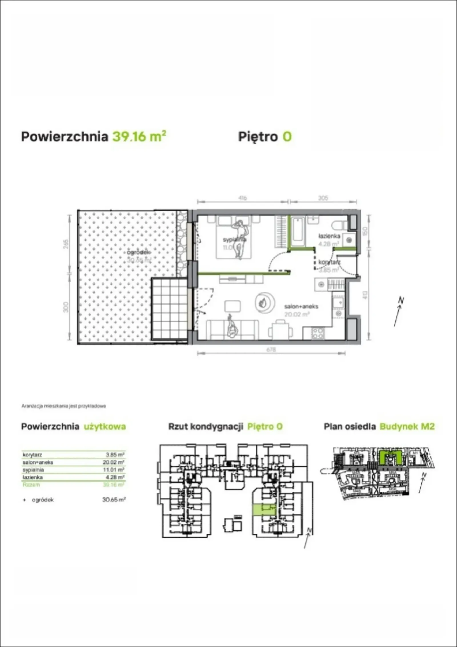 Floor plan: Apartment no. M2/3/0/02