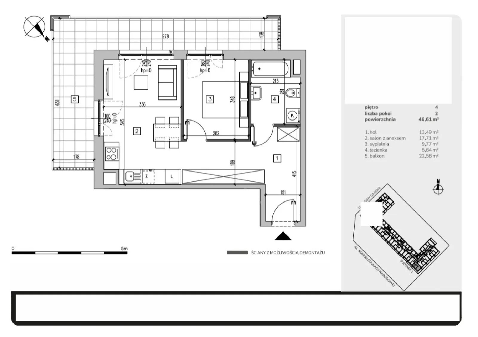 Floor plan: Apartment no. MB126