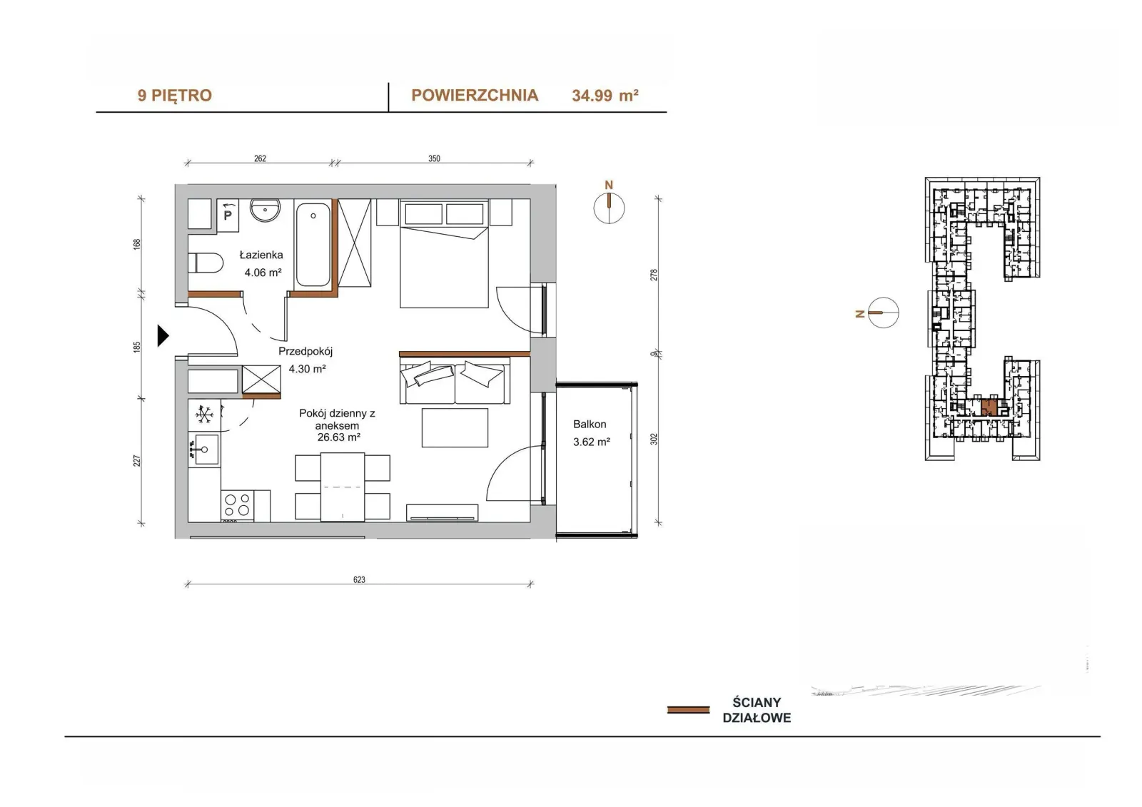 Floor plan: Apartment no. B/902