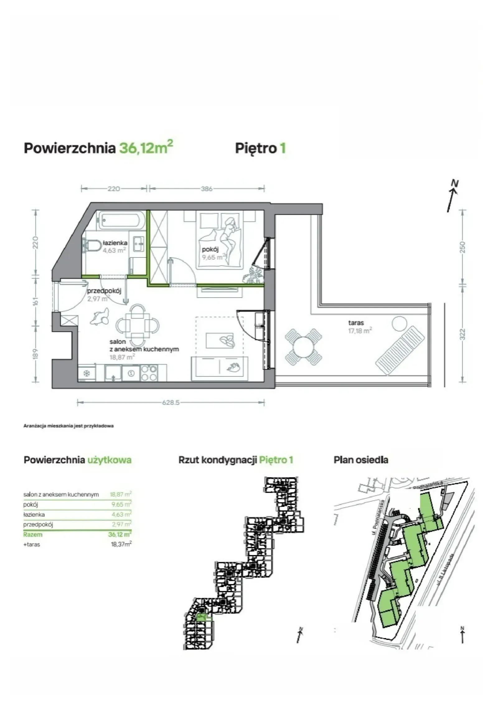 Floor plan: Apartment no. B/KL7/1/03