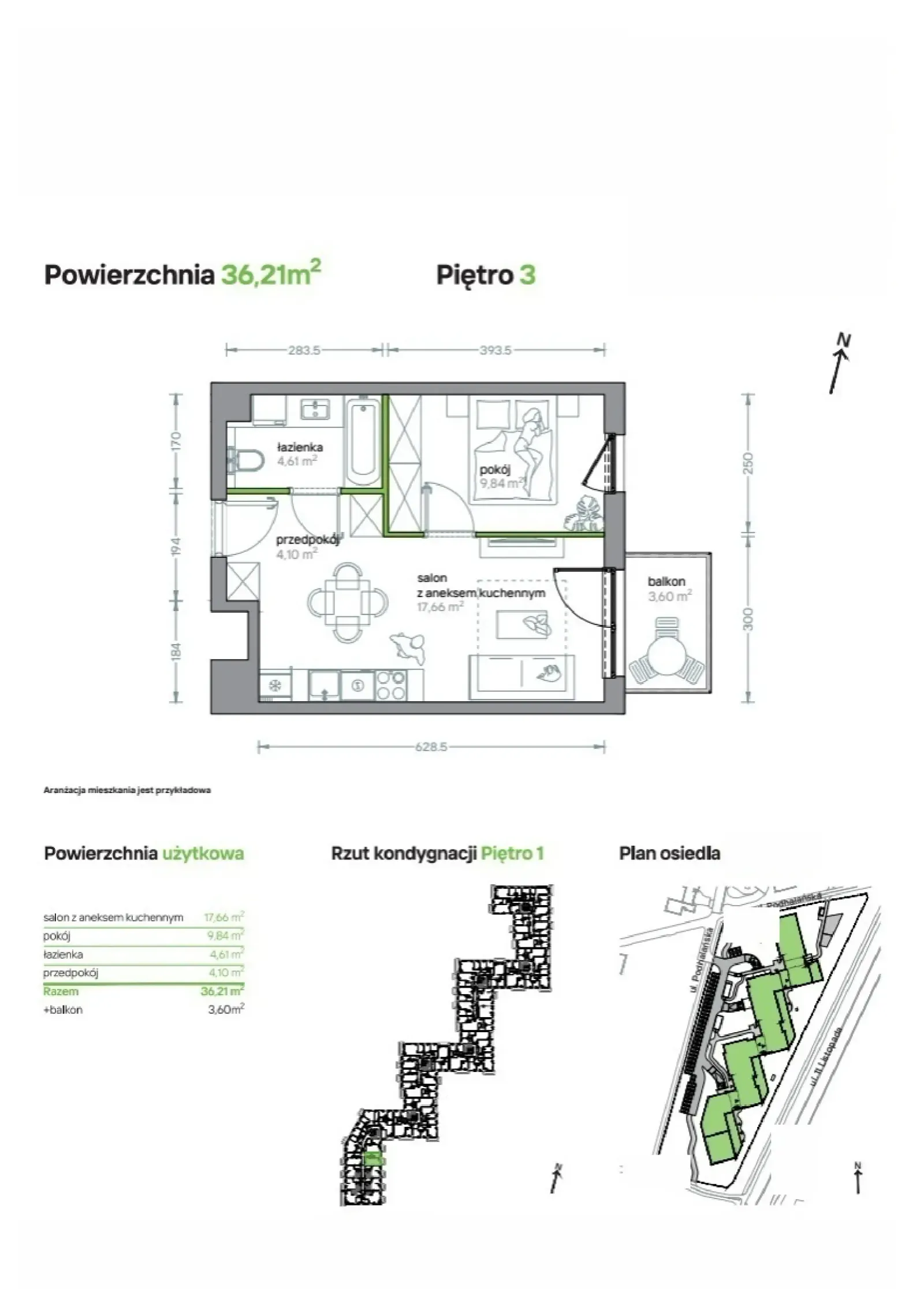 Floor plan: Apartment no. B/KL7/3/04