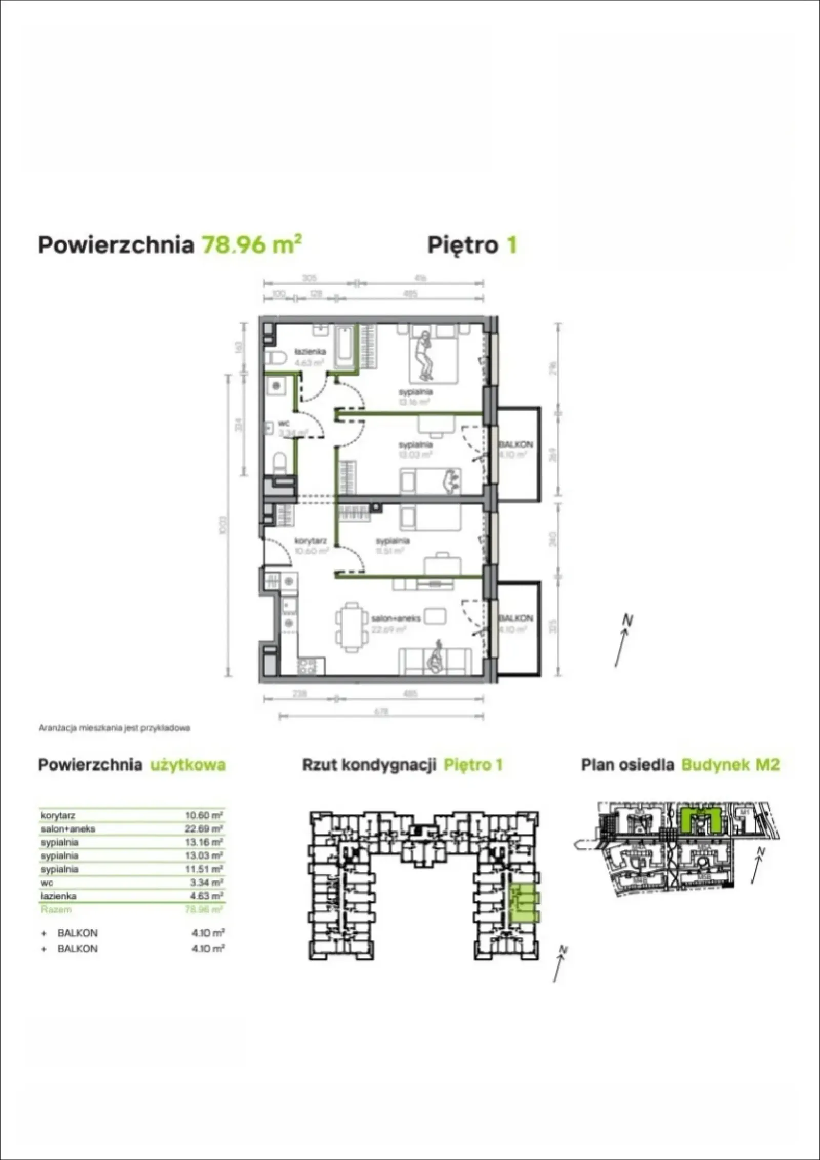 Floor plan: Apartment no. M2/3/1/15