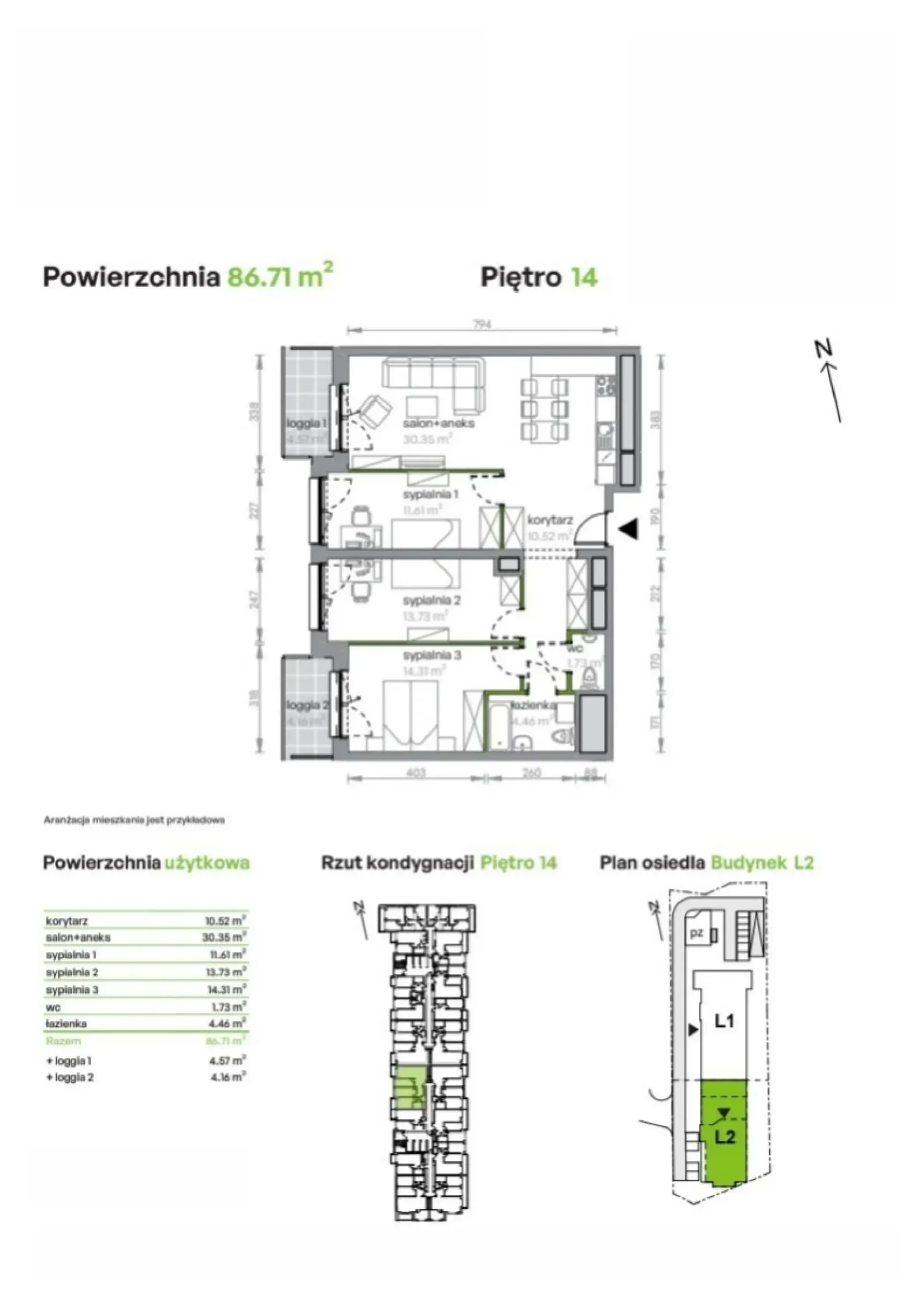Планировка: Квартира № L2/14/114