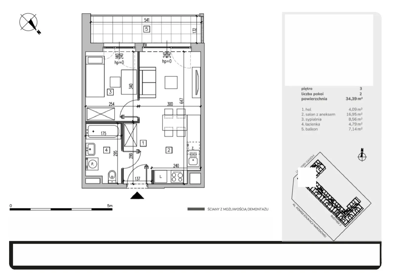 Floor plan: Apartment no. MB119