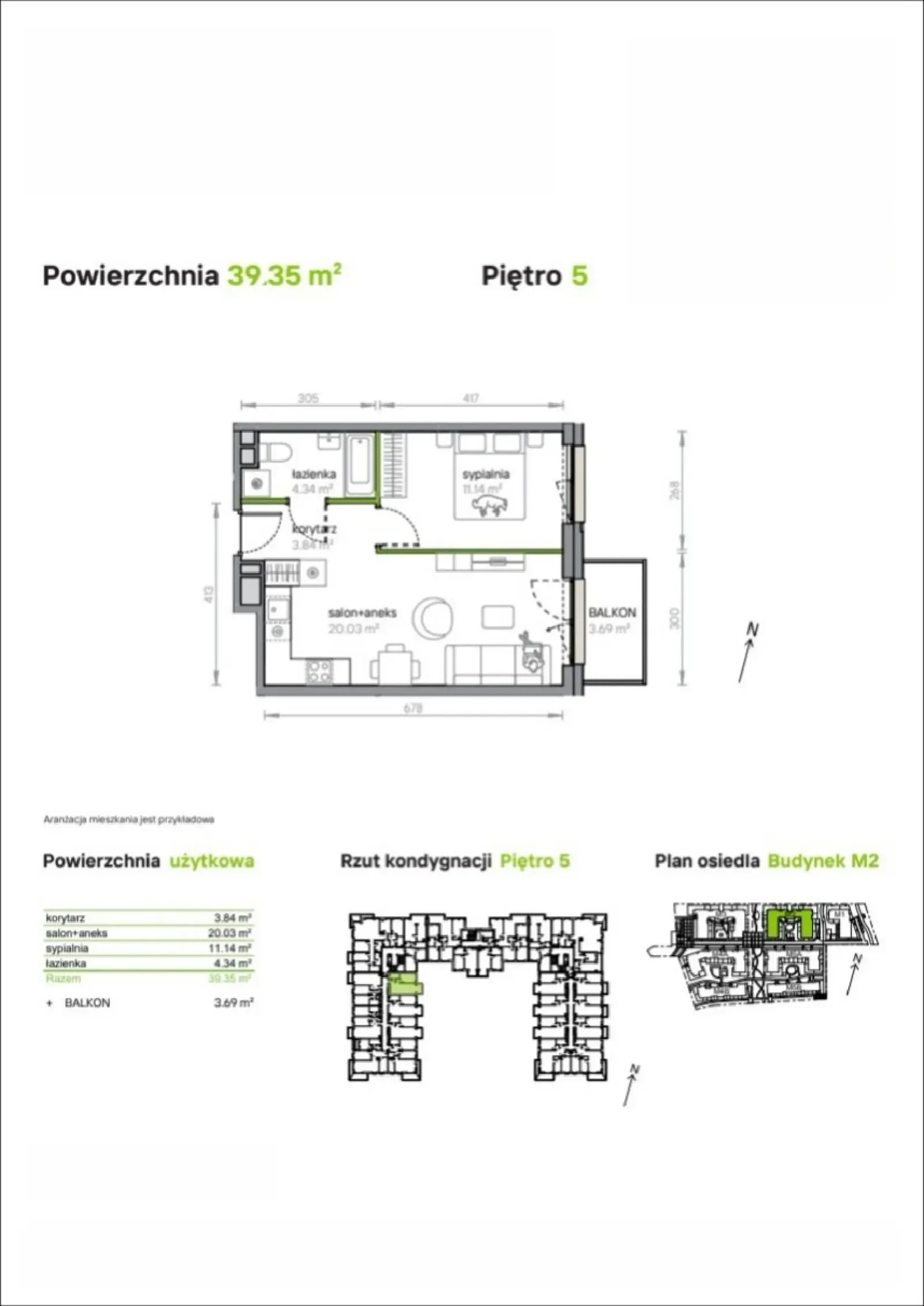 Floor plan: Apartment no. M2/1/5/50