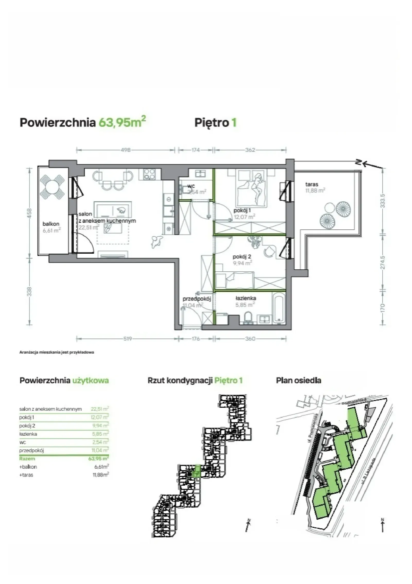 Floor plan: Apartment no. B/KL5/1/02