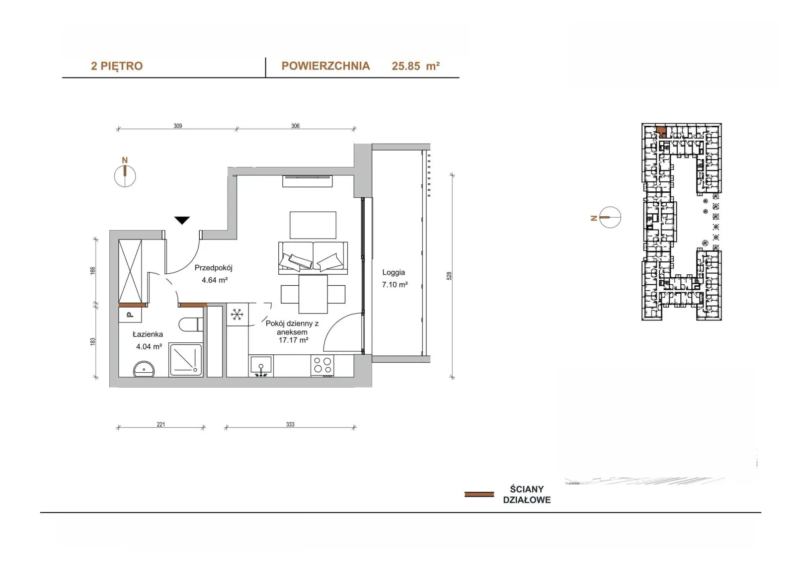 Floor plan: Apartment no. D/209