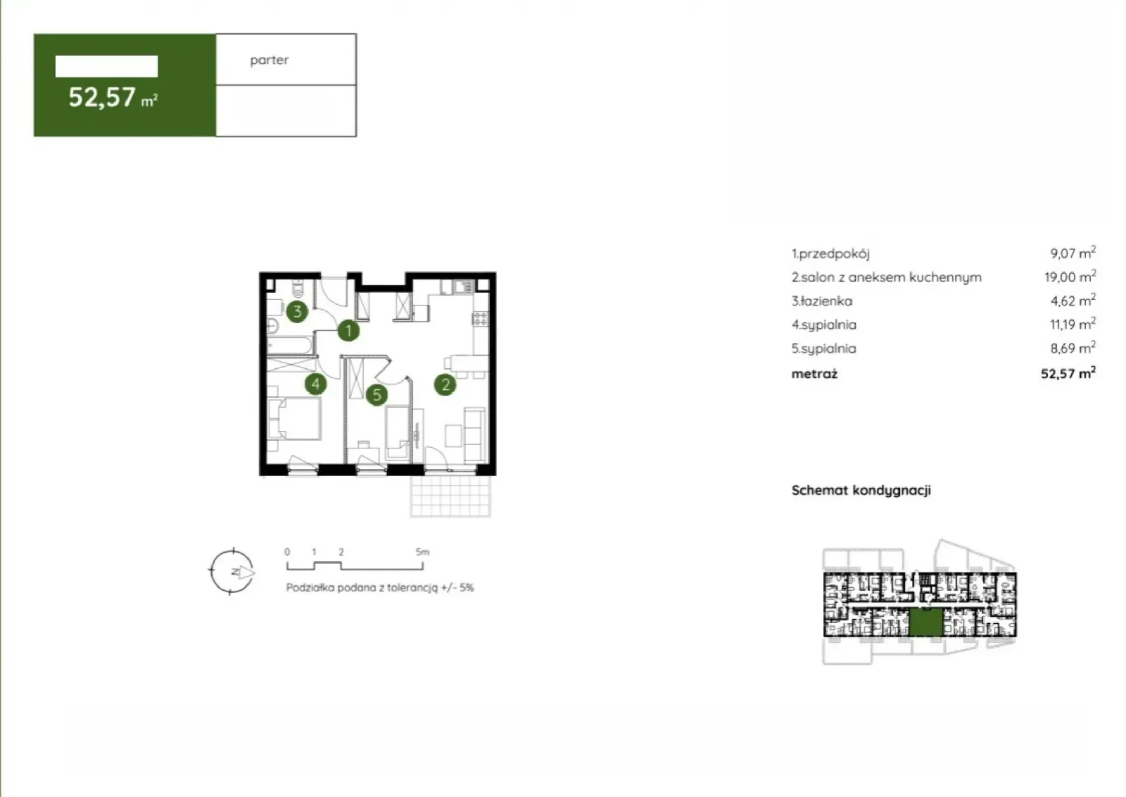 Floor plan: Apartment no. 2.B.0.06