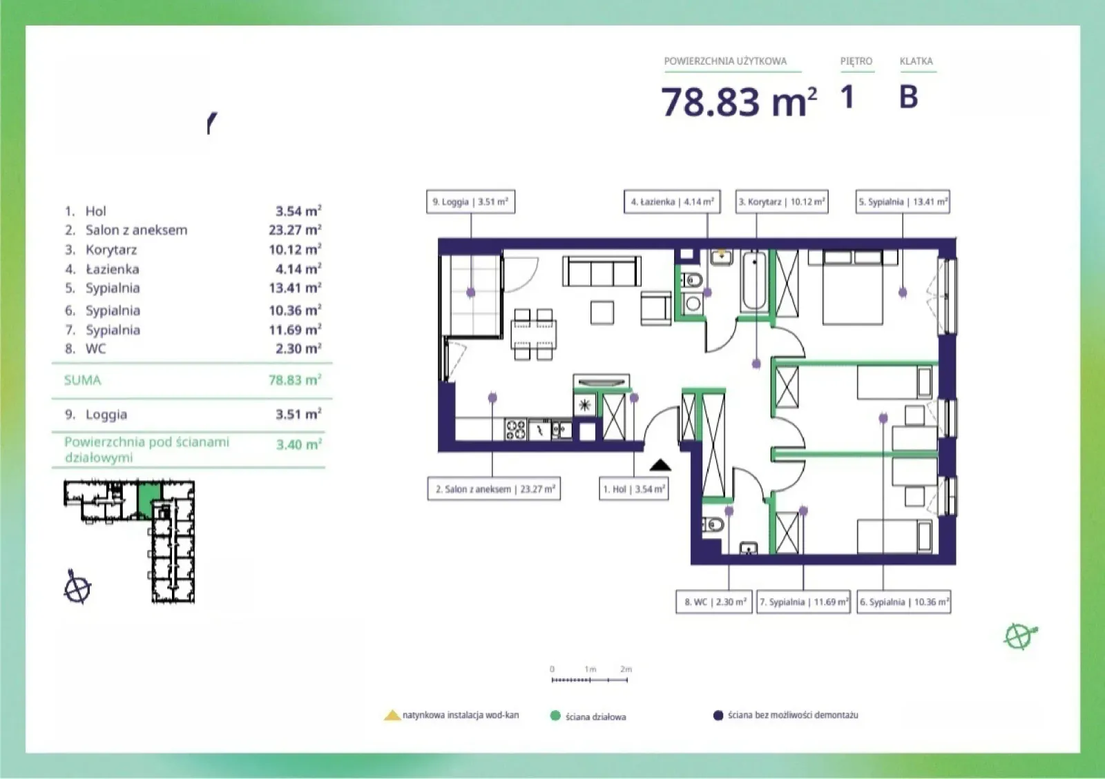 Floor plan: Apartment no. 29