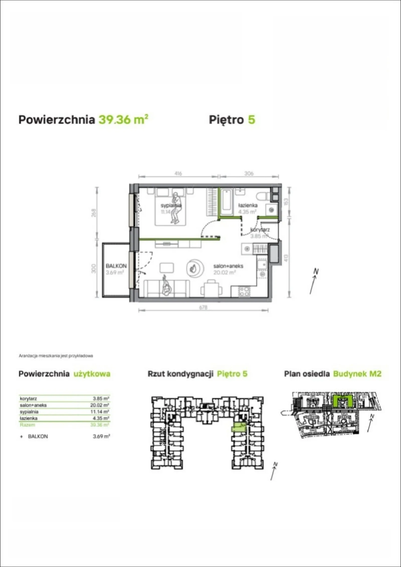 Floor plan: Apartment no. M2/3/5/53