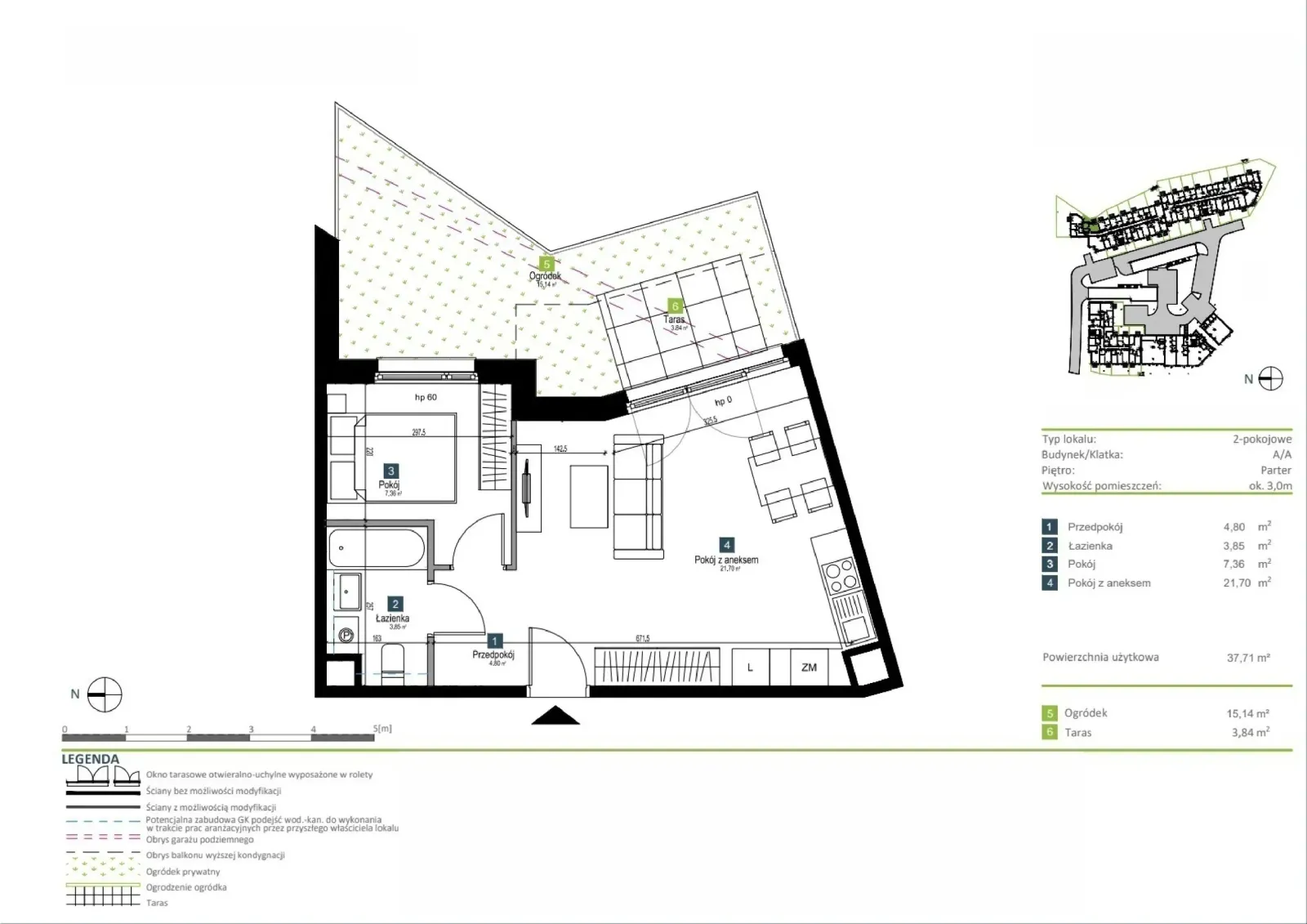 Floor plan: Apartment no. AA0003