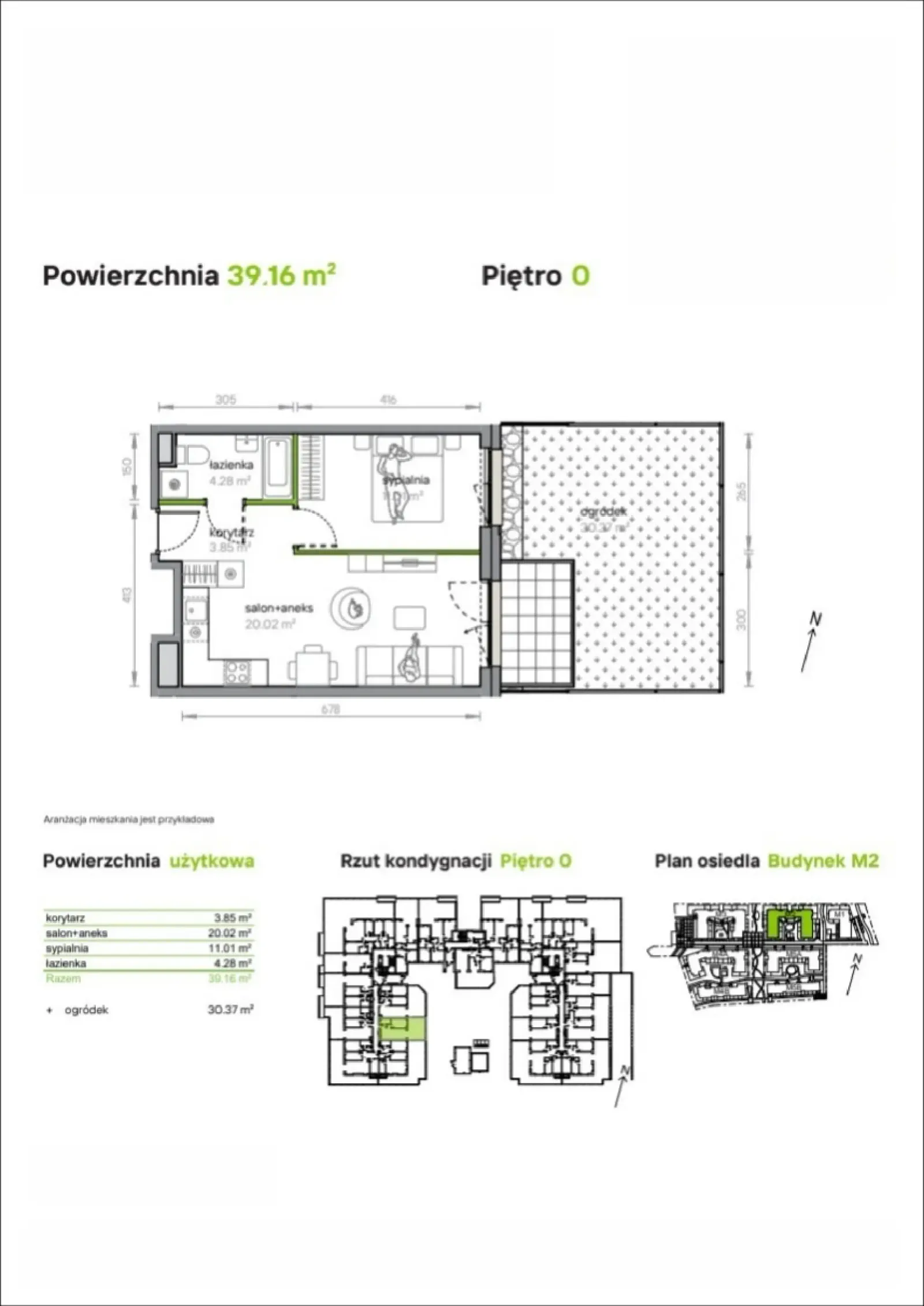 Floor plan: Apartment no. M2/1/0/02