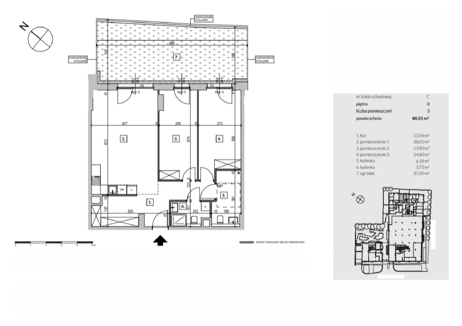Floor plan: Apartment no. MU.0.4