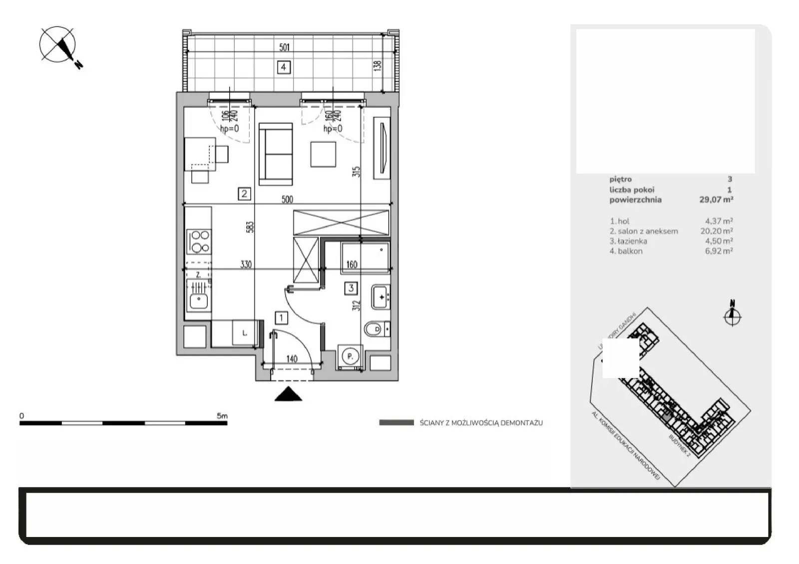 Floor plan: Apartment no. MB081