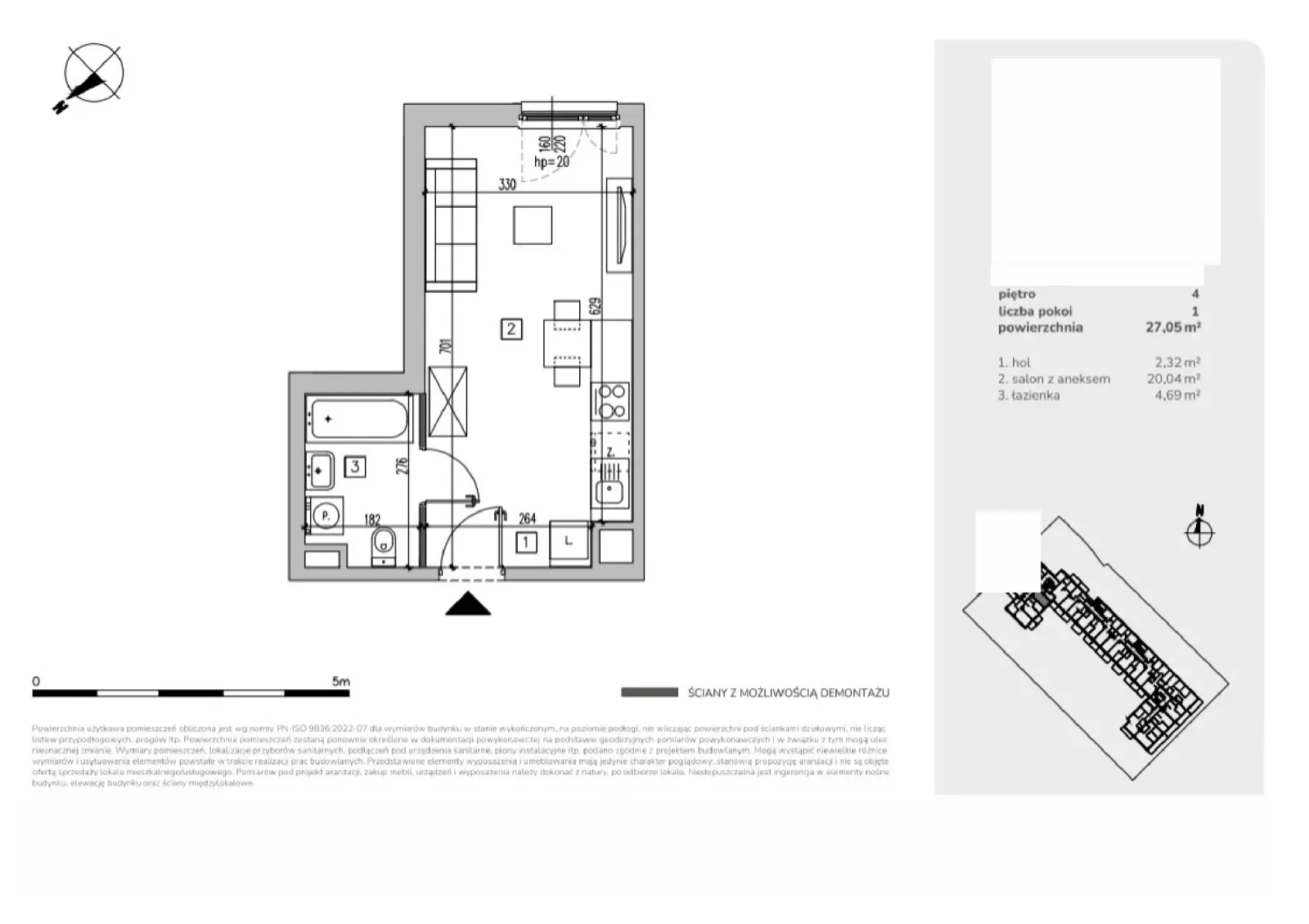 Floor plan: Apartment no. MA024