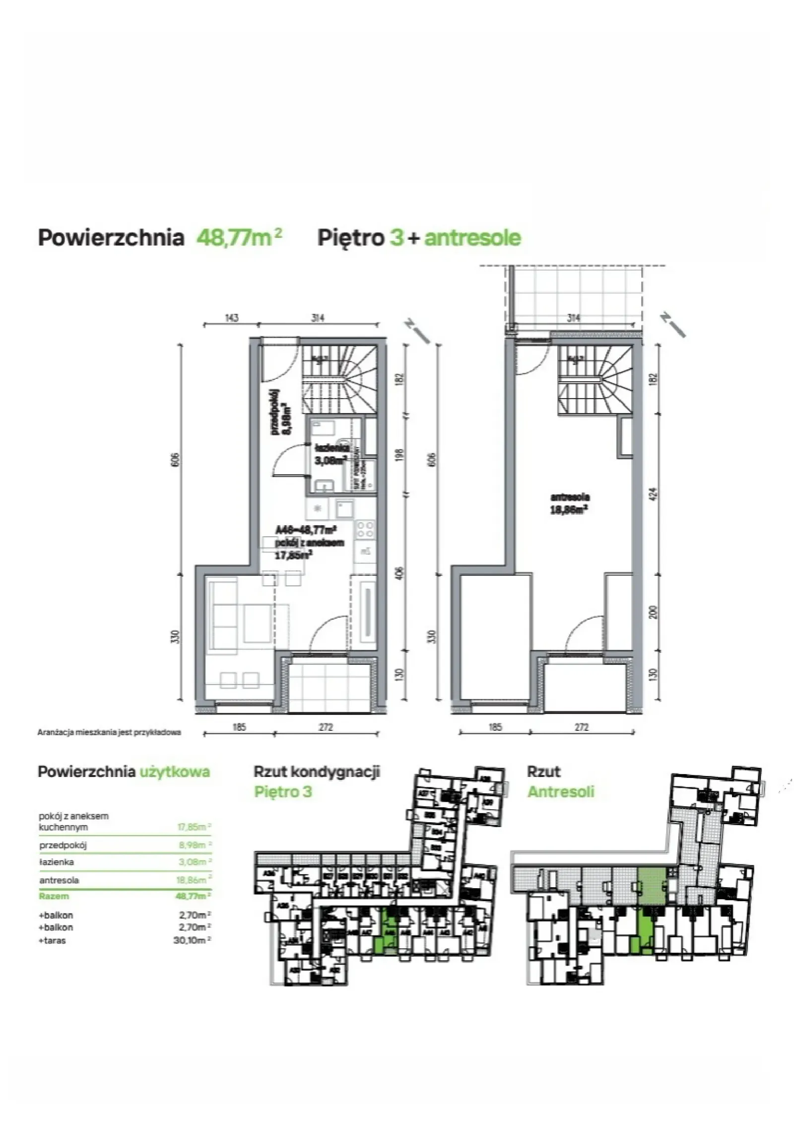 Floor plan: Apartment no. A46