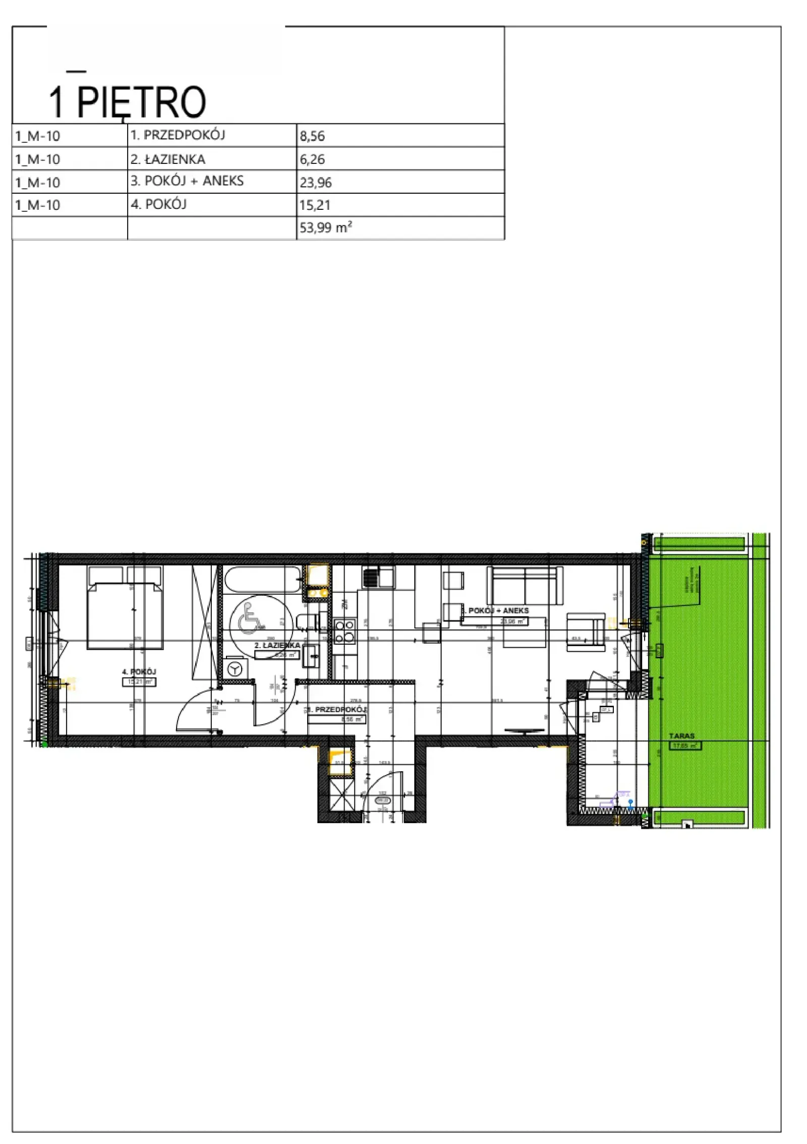 Floor plan: Apartment no. B2
