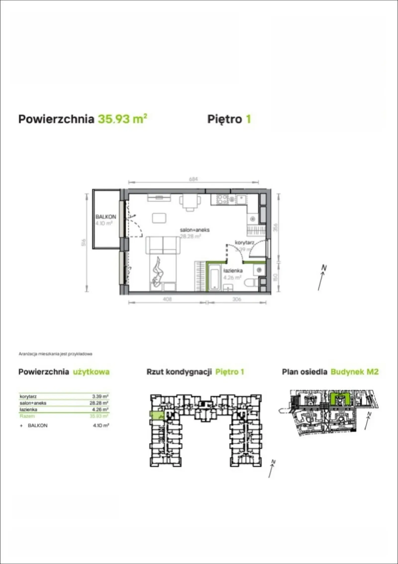 Floor plan: Apartment no. M2/1/1/17