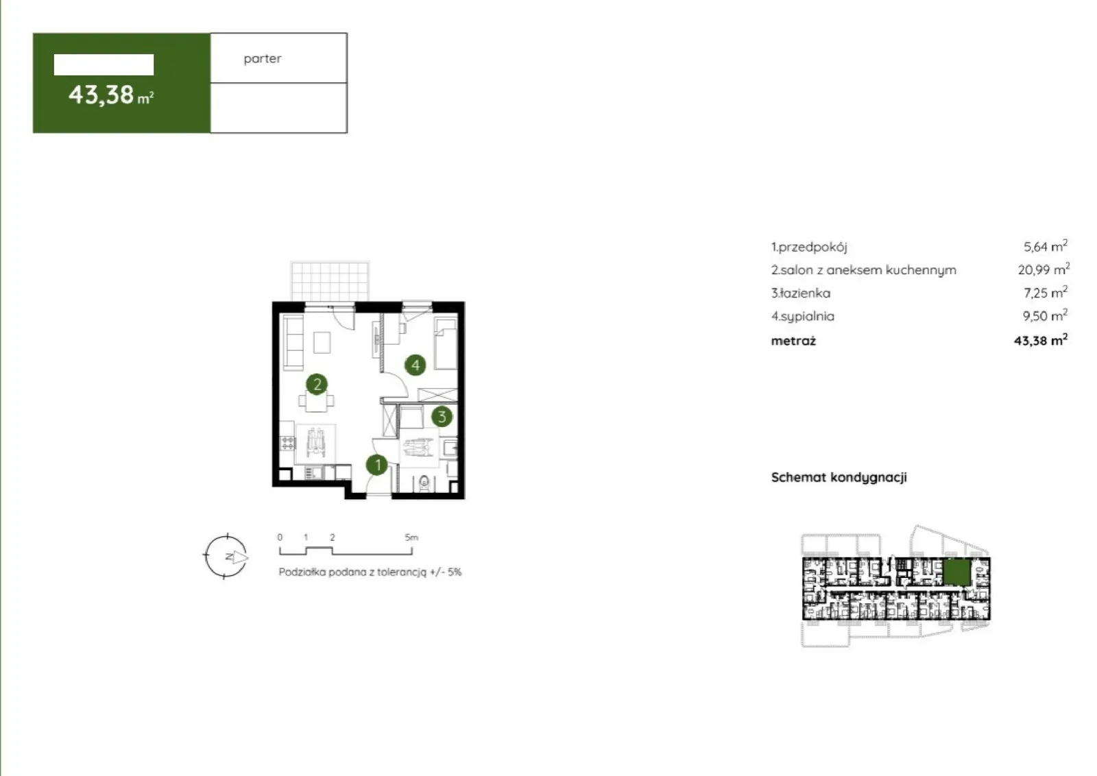 Floor plan: Apartment no. 2.B.0.02
