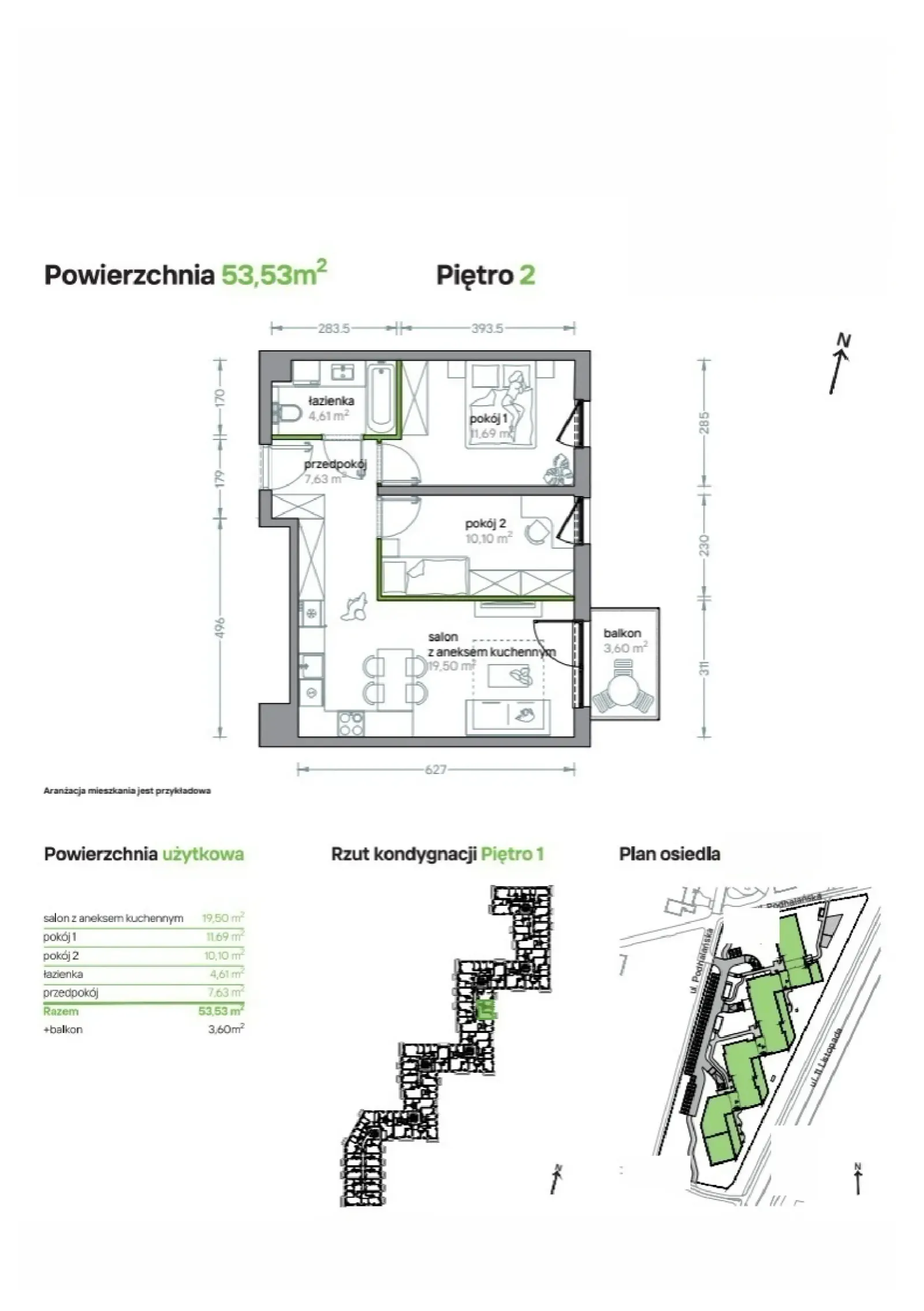 Floor plan: Apartment no. B/KL3/2/04