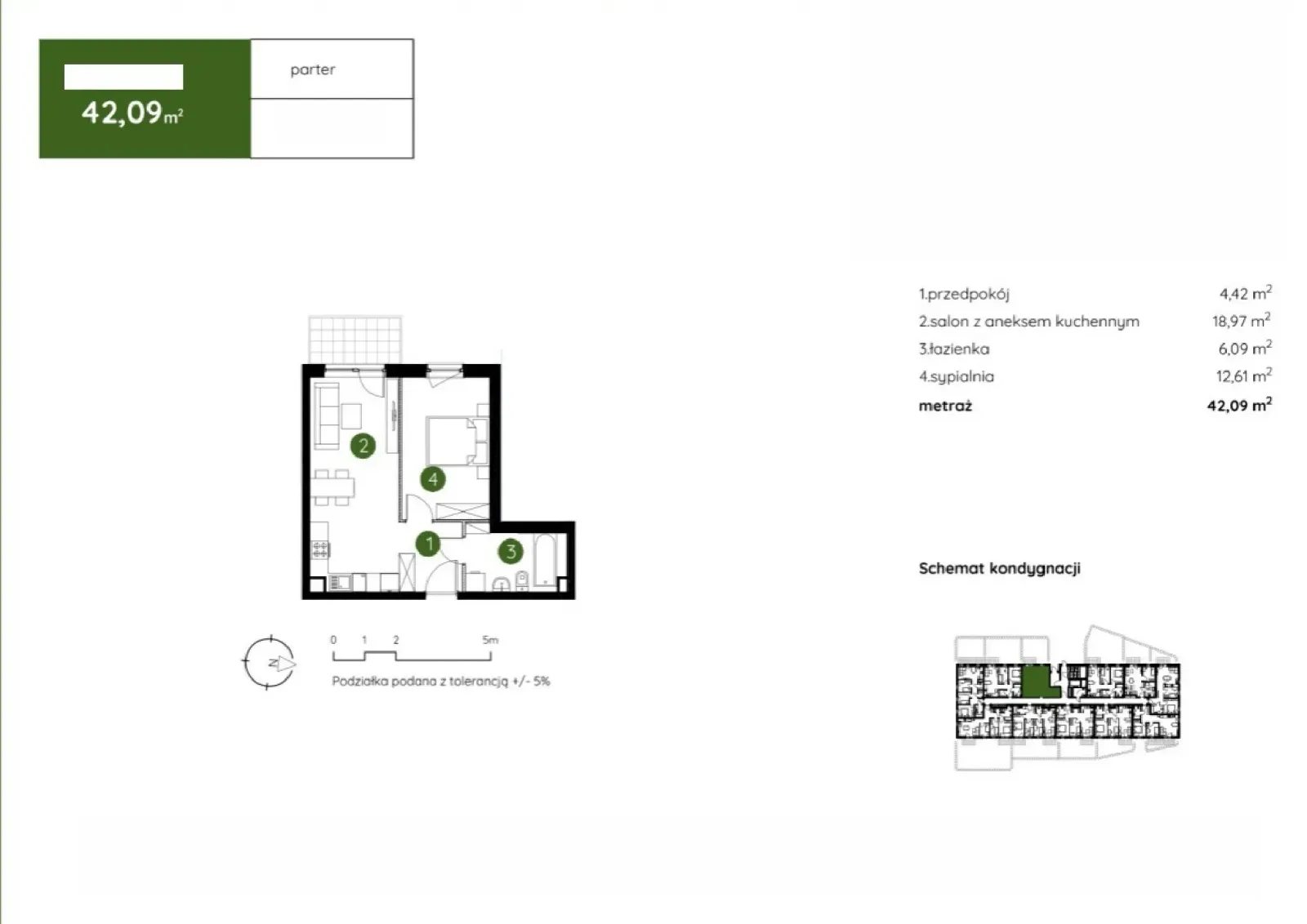 Floor plan: Apartment no. 2.B.0.11