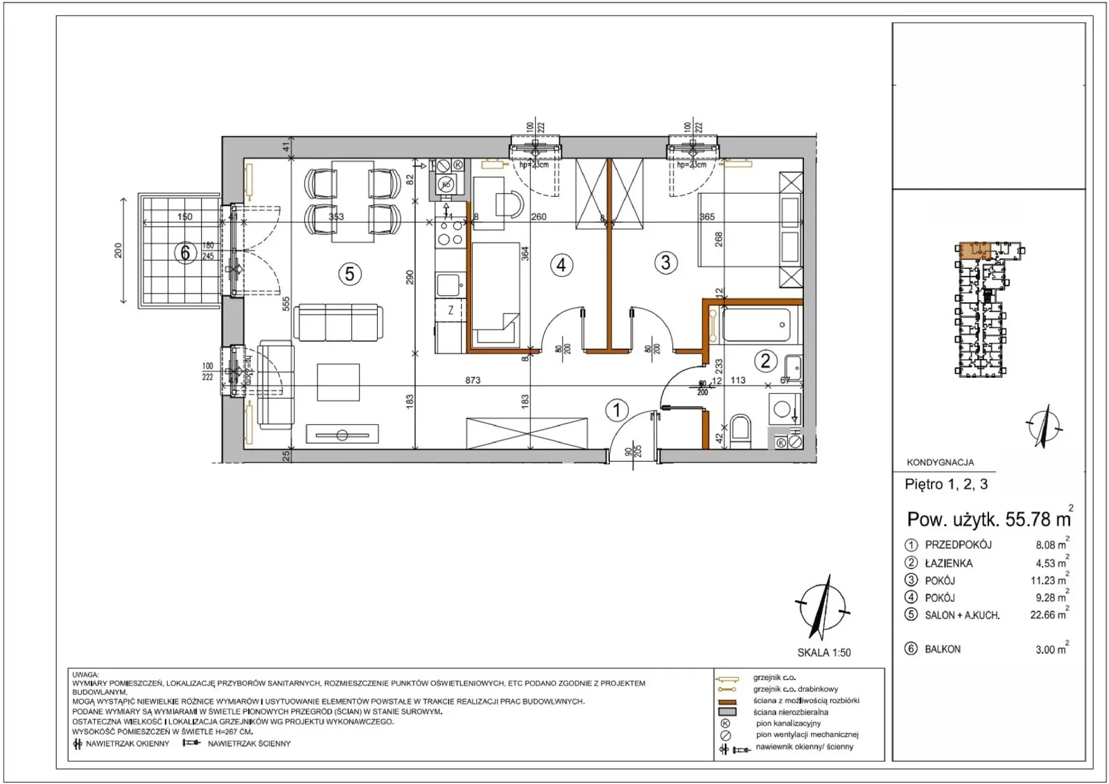 Floor plan: Apartment no. L1-37