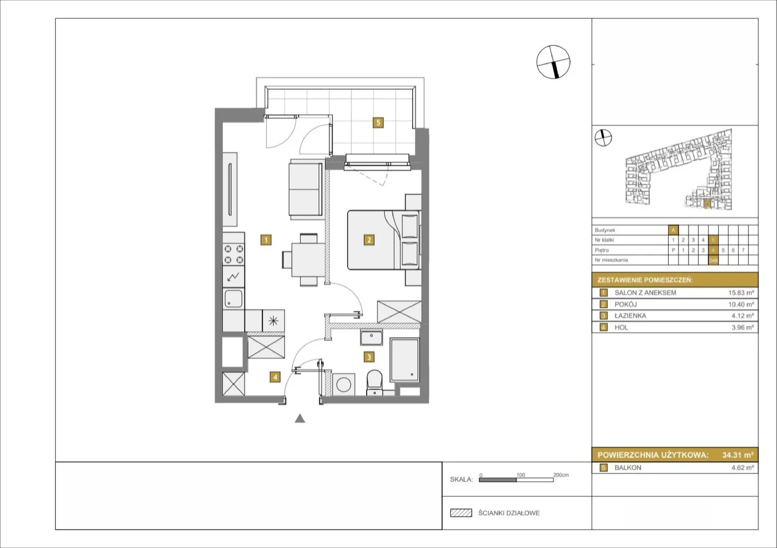 Floor plan: Apartment no. A248