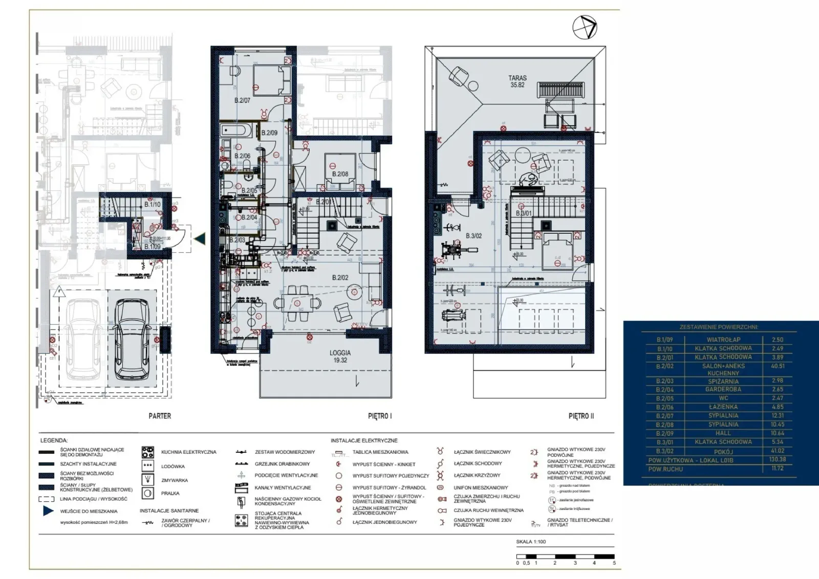 Floor plan: Apartment no. L01B