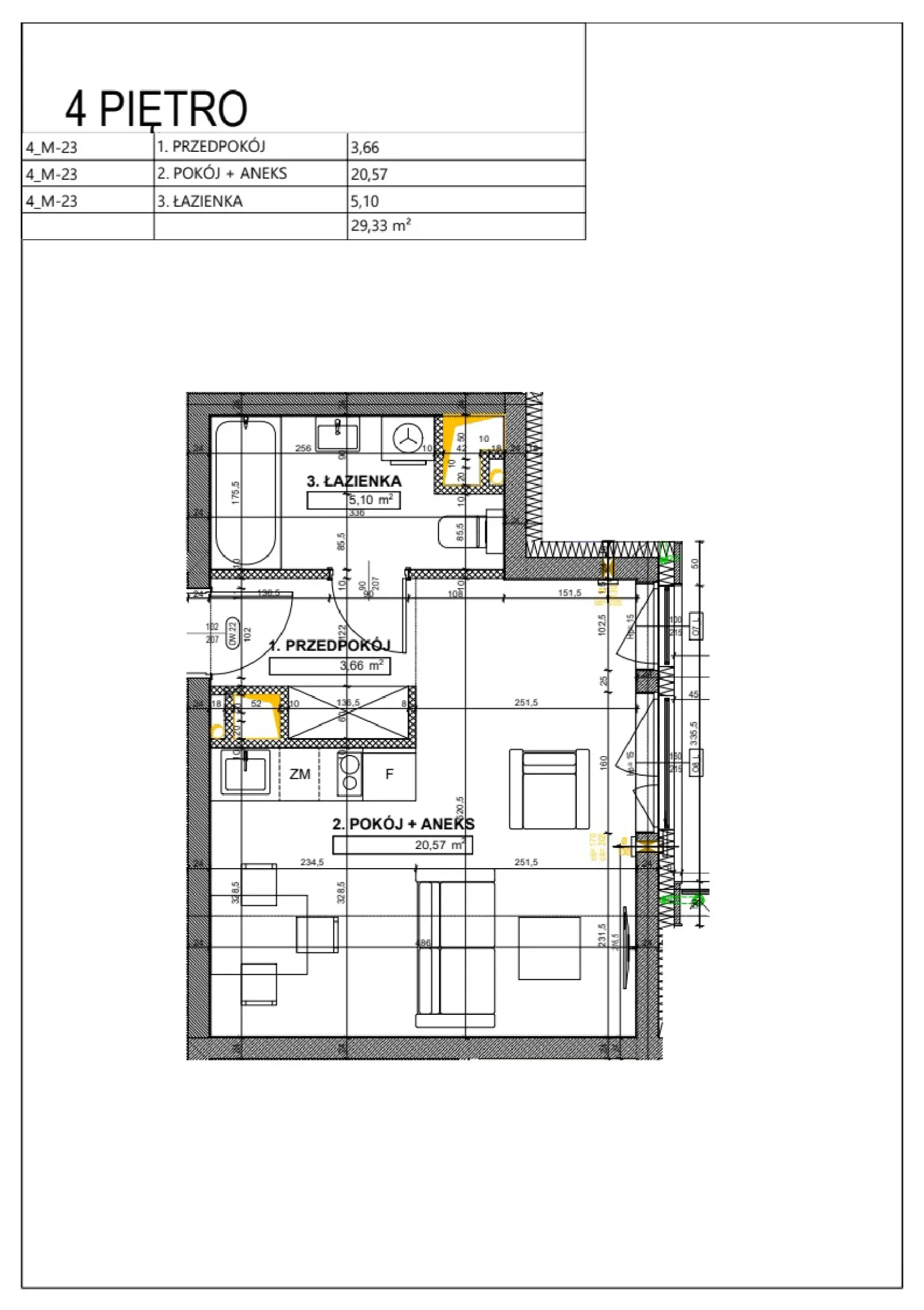 Floor plan: Apartment no. B39