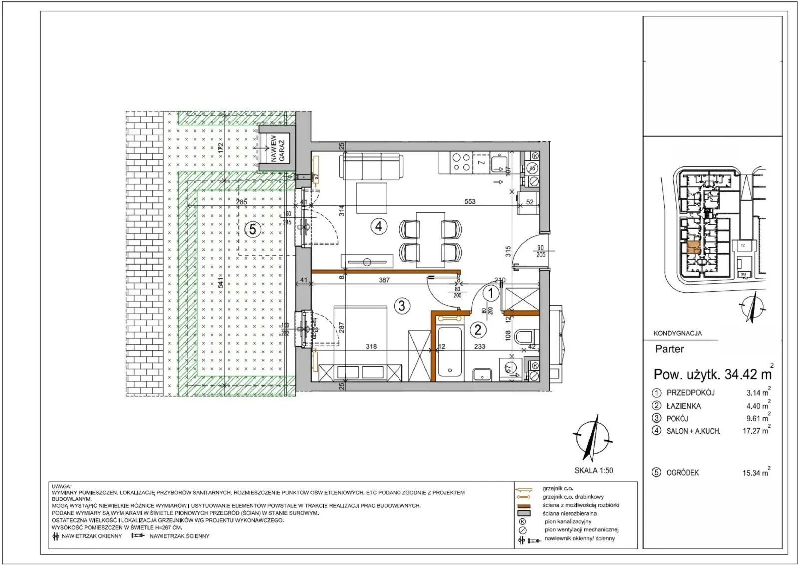 Floor plan: Apartment no. L1-11