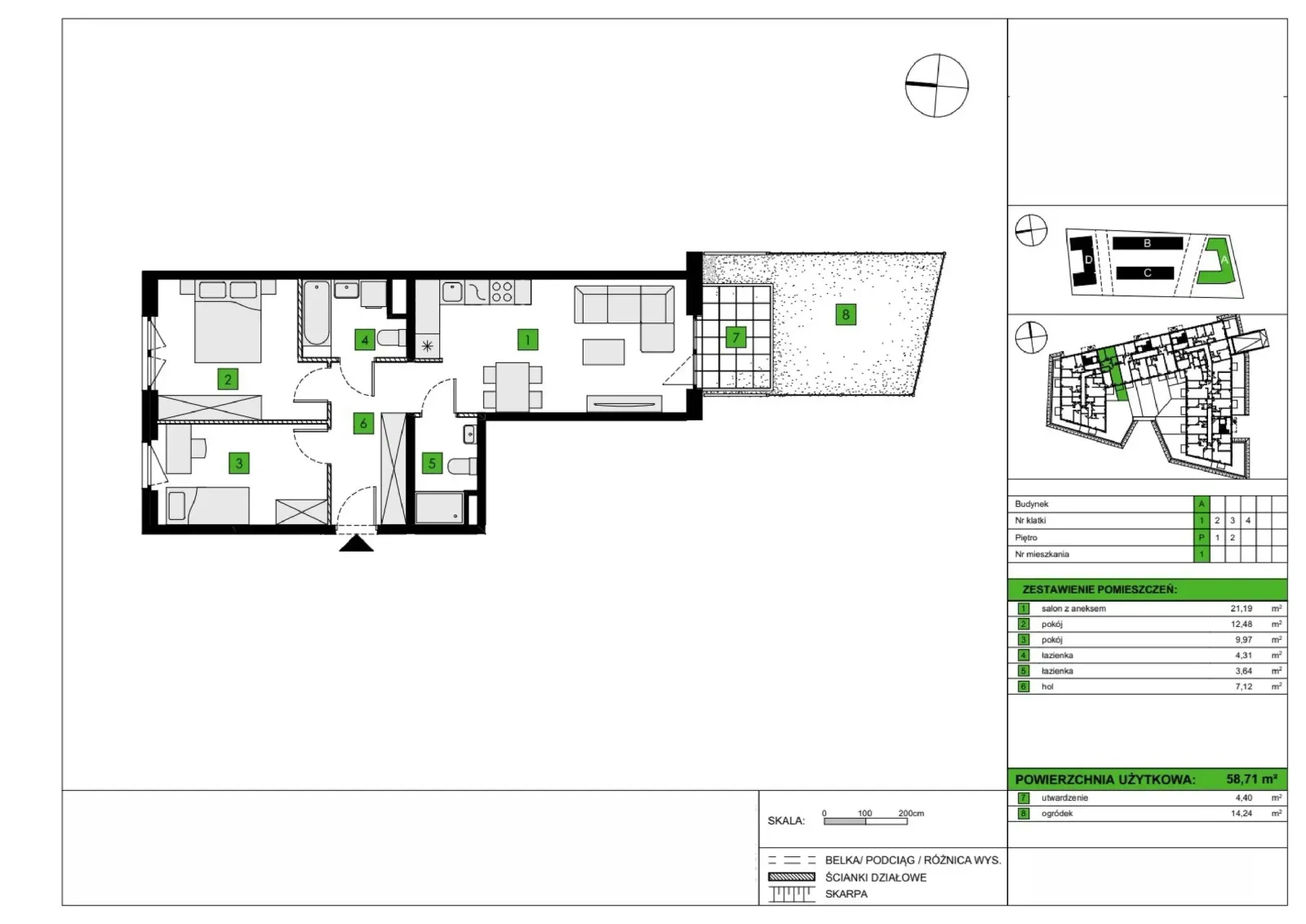 Floor plan: Apartment no. A1