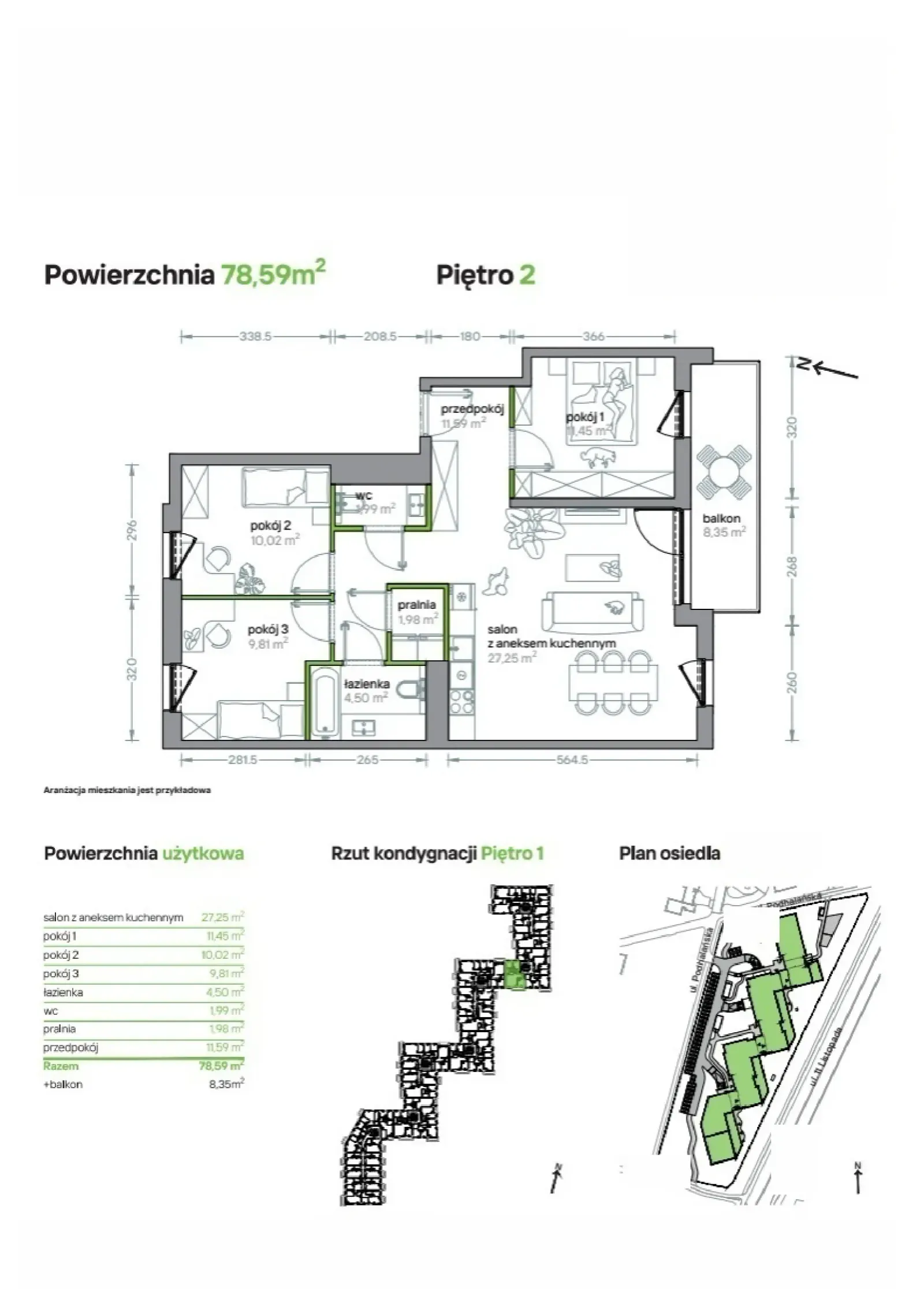 Floor plan: Apartment no. B/KL2/2/04