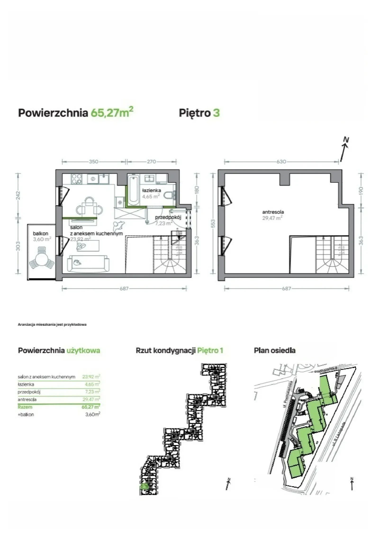 Floor plan: Apartment no. B/KL7/3/09