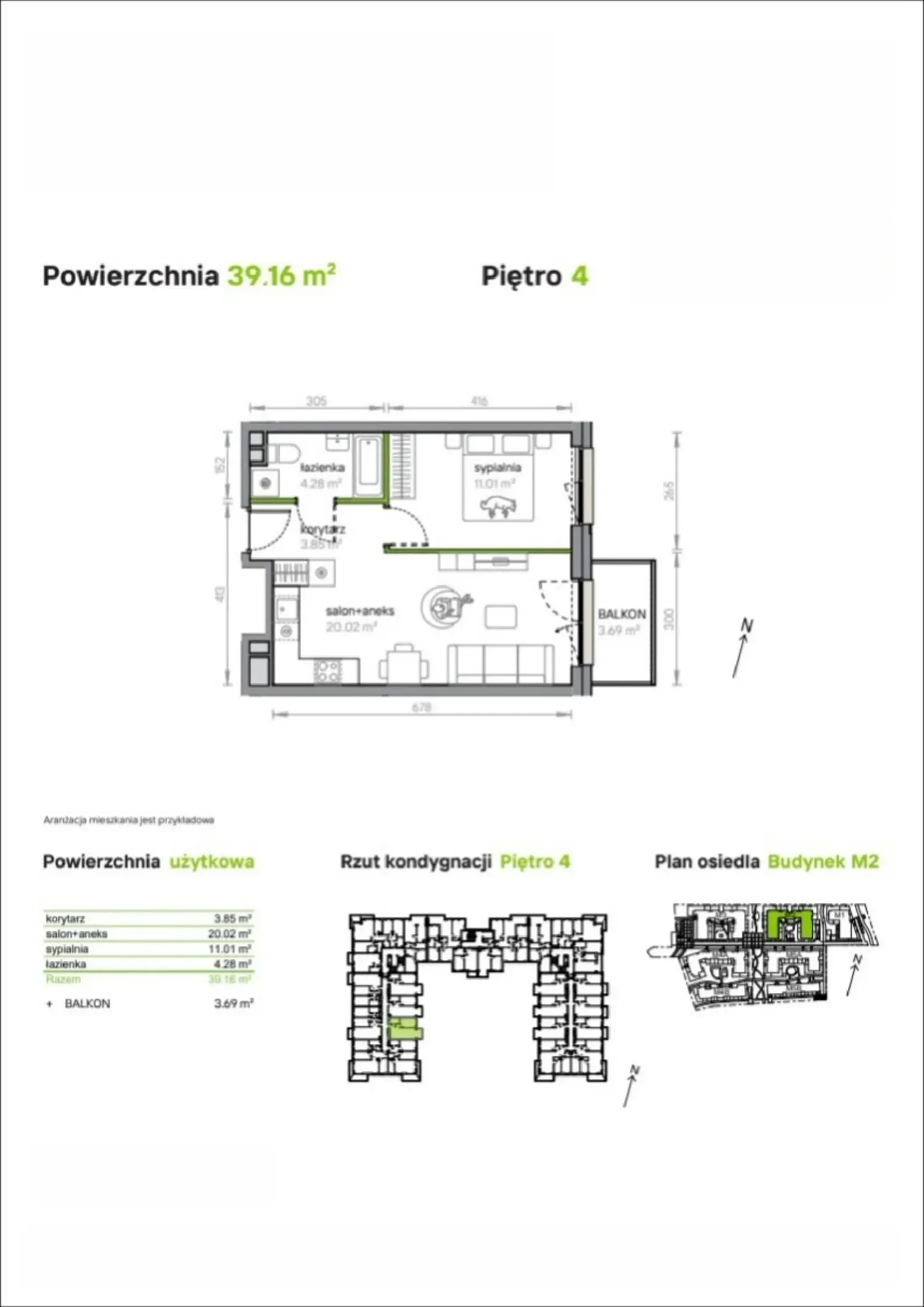 Floor plan: Apartment no. M2/1/4/42