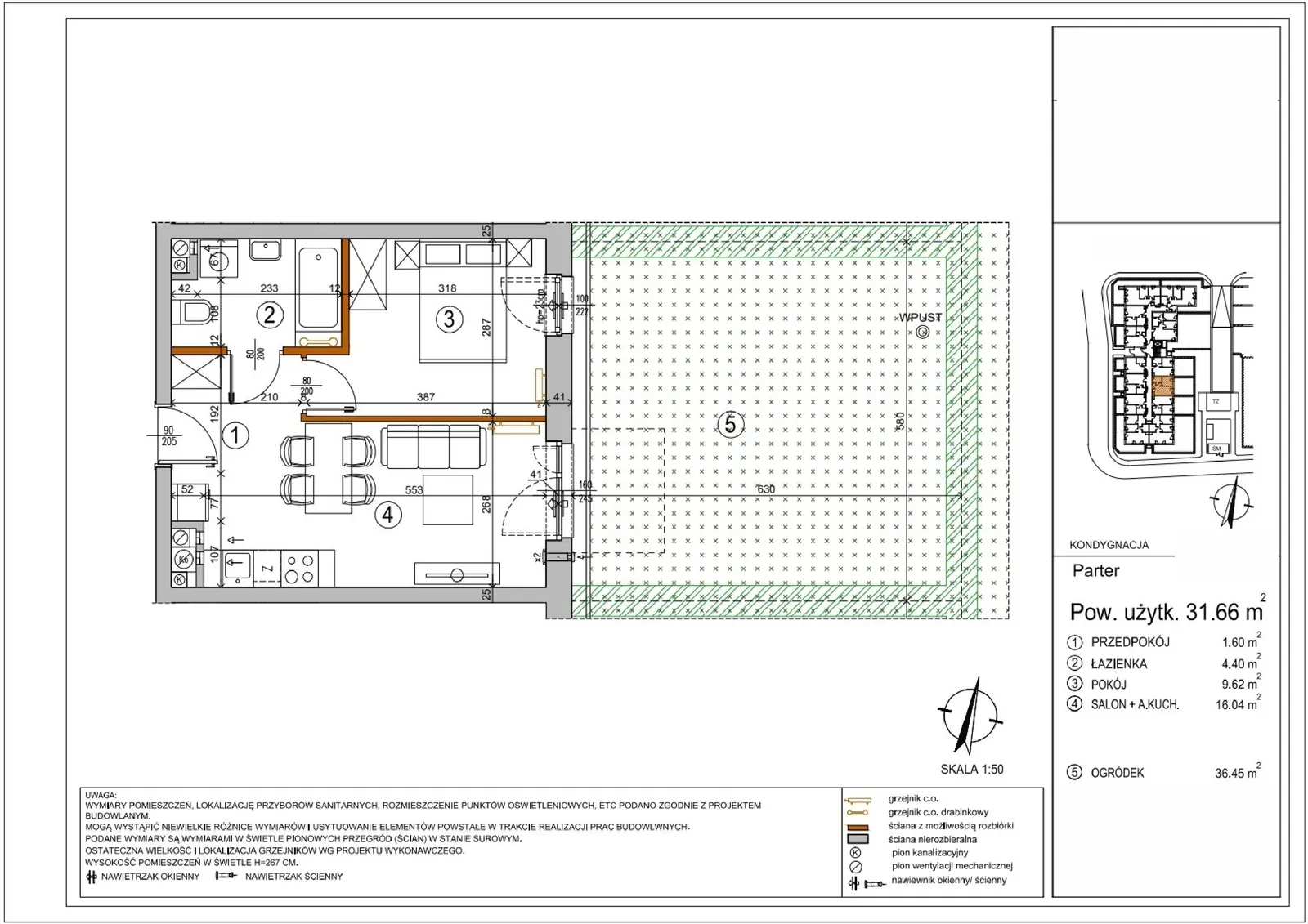 Floor plan: Apartment no. L1-7