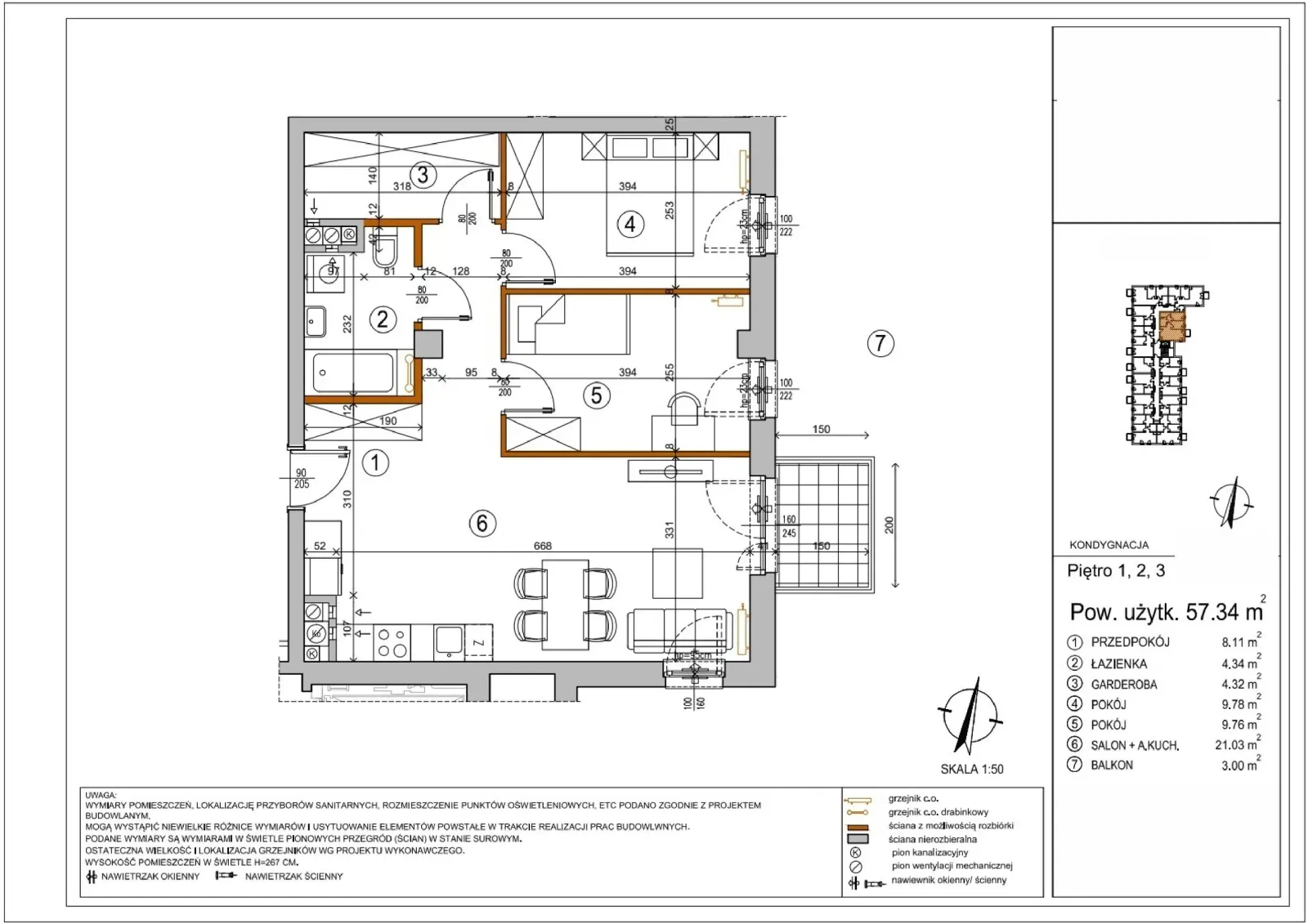 Floor plan: Apartment no. L1-39