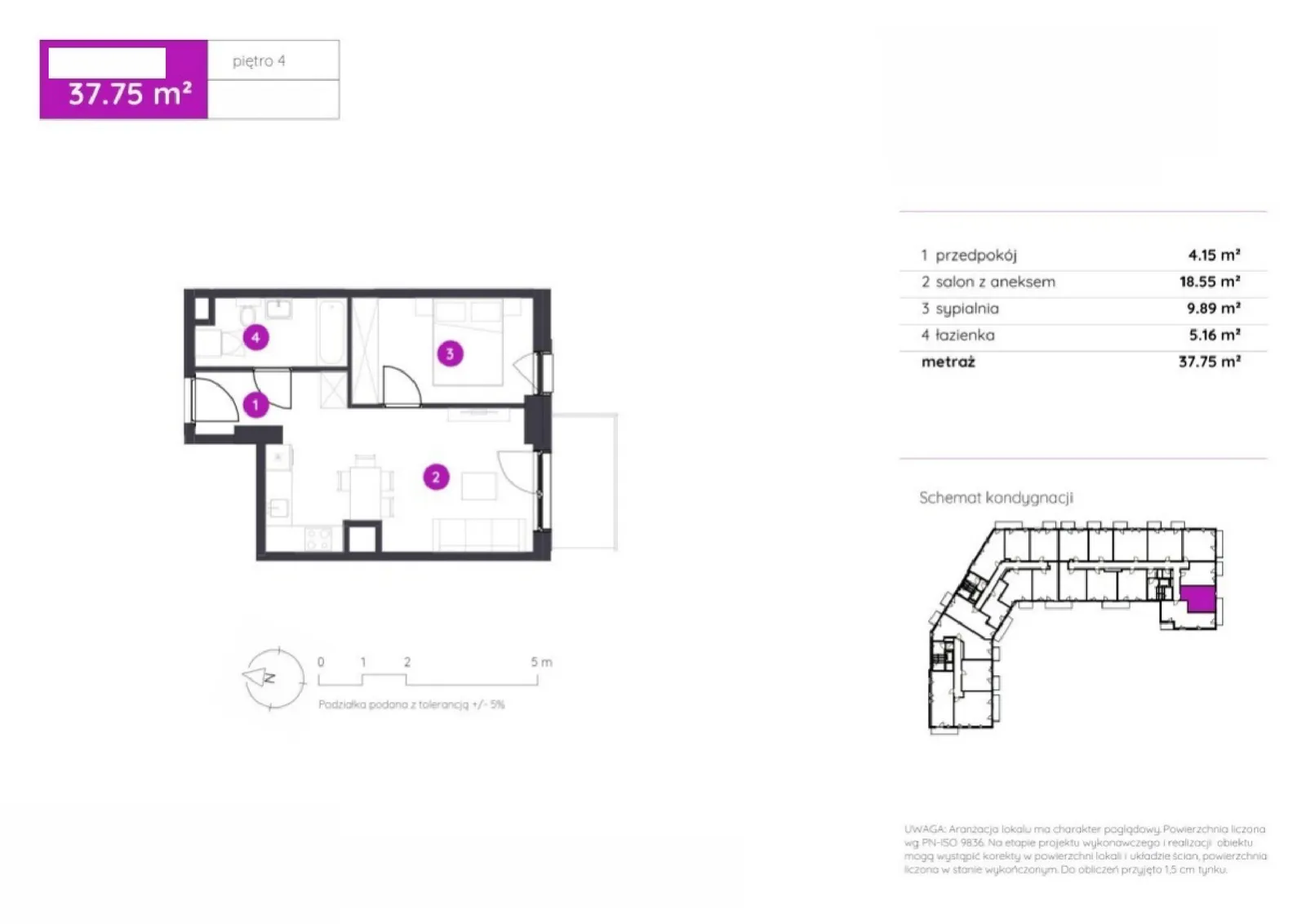 Floor plan: Apartment no. 2.C.4.10