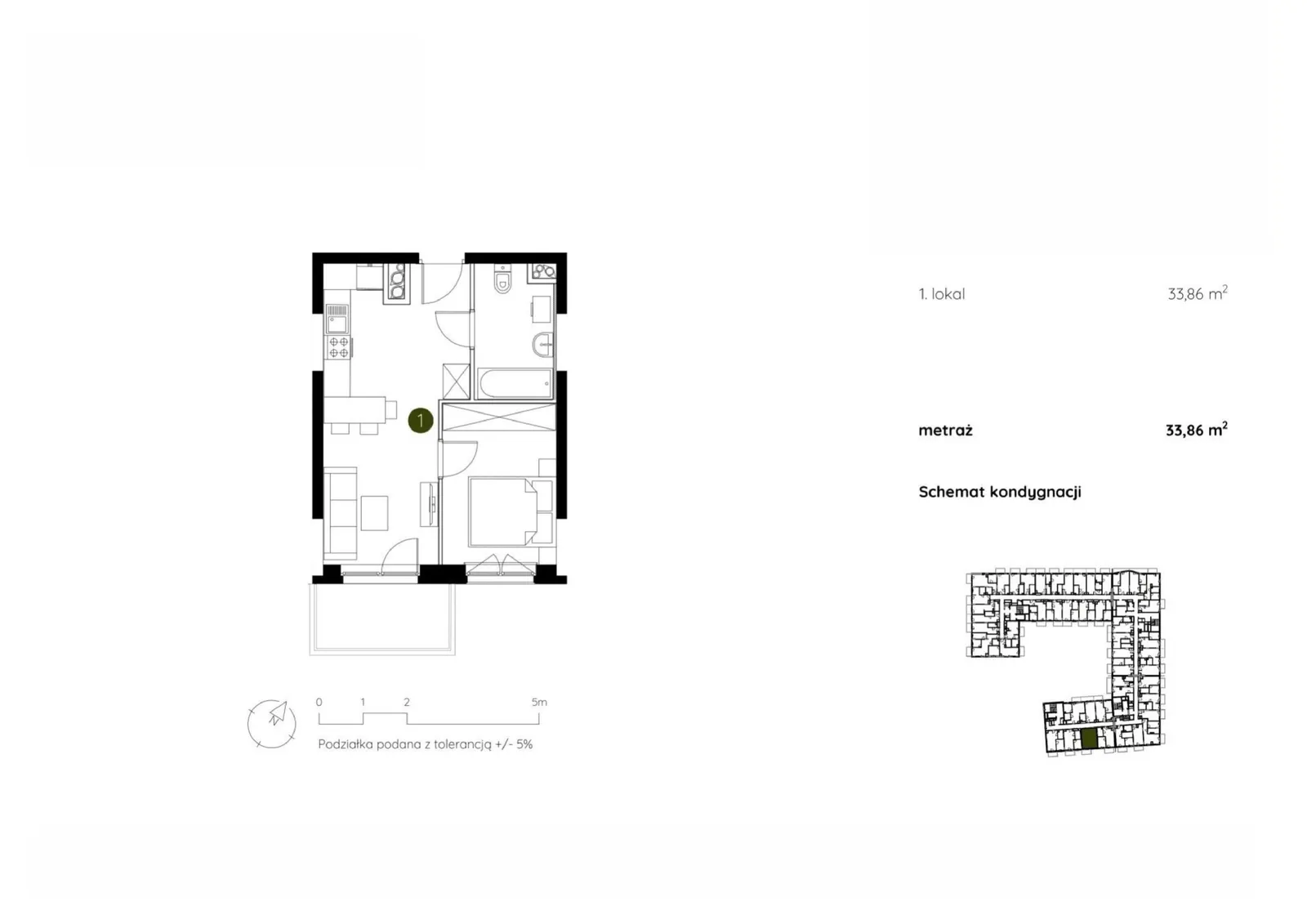 Floor plan: Apartment no. 2.A.3.03