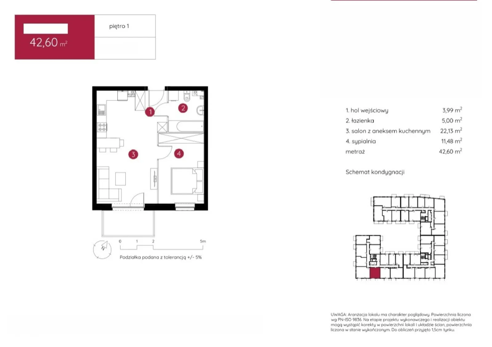 Floor plan: Apartment no. 1.A.1.06