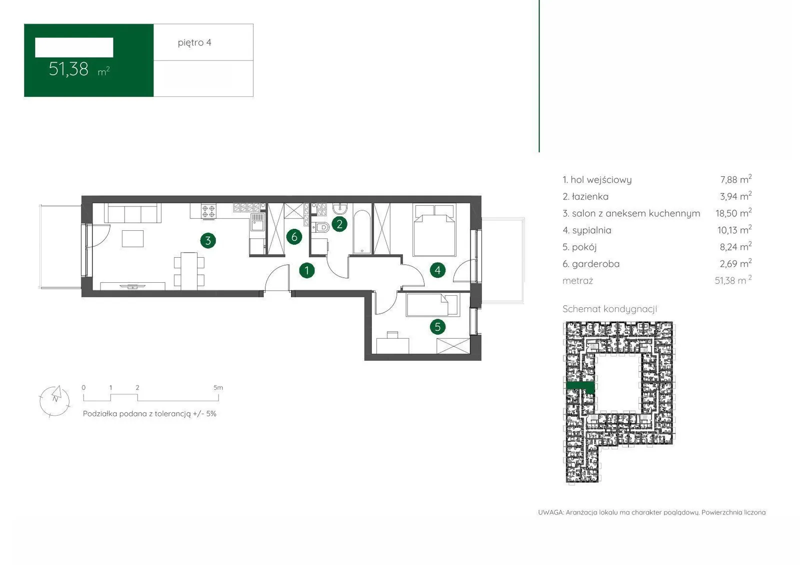 Floor plan: Apartment no. 1.A.4.15