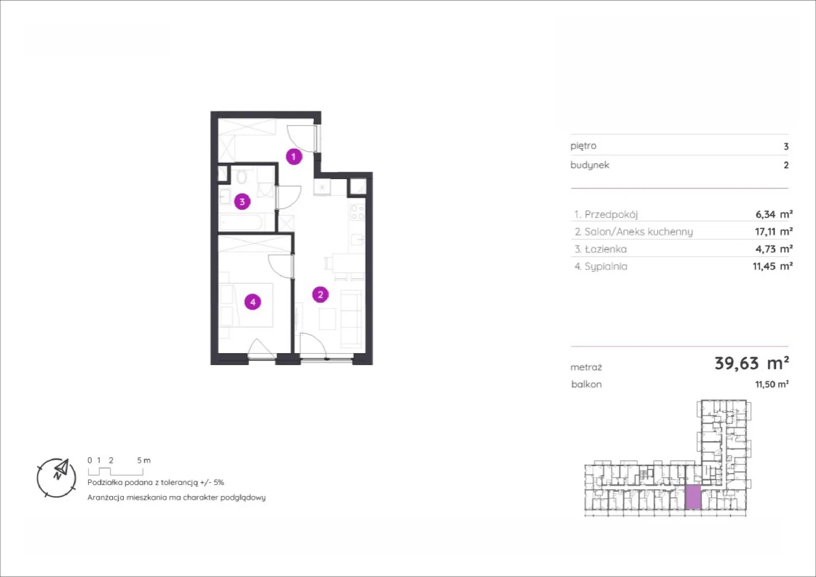 Floor plan: Apartment no. 2.B.3.10