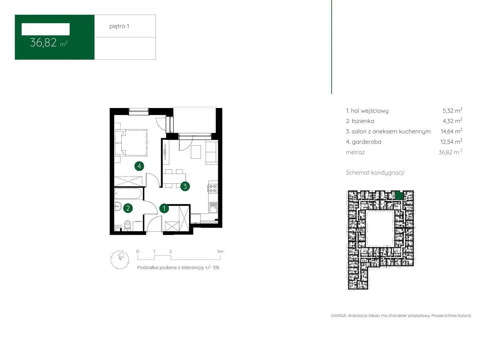 Floor plan: Apartment no. 1.C.1.05